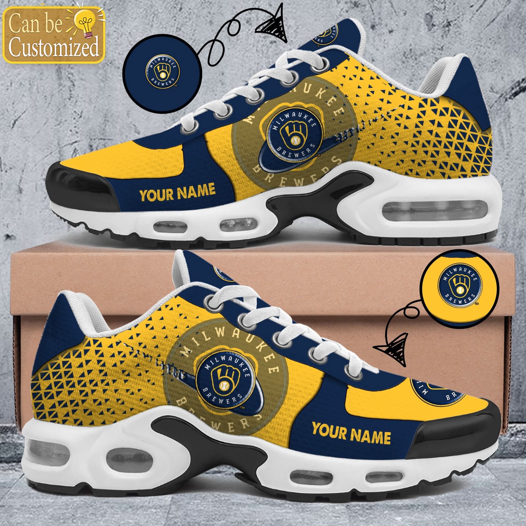 milwaukee brewers premium a951 shoes personalized 8544 nyee9