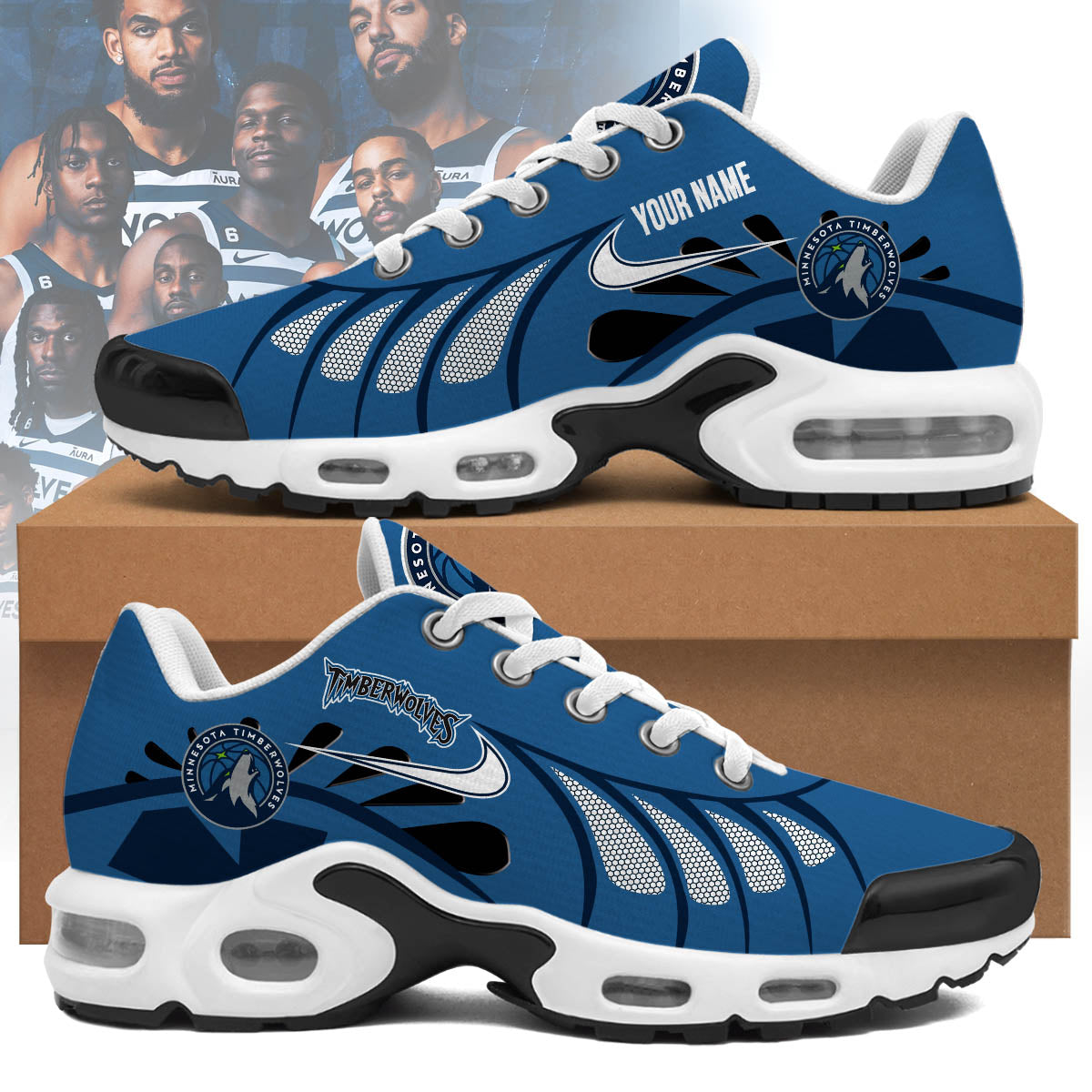 minnesota timberwolves personalized air max shoes 6937 jsnqk