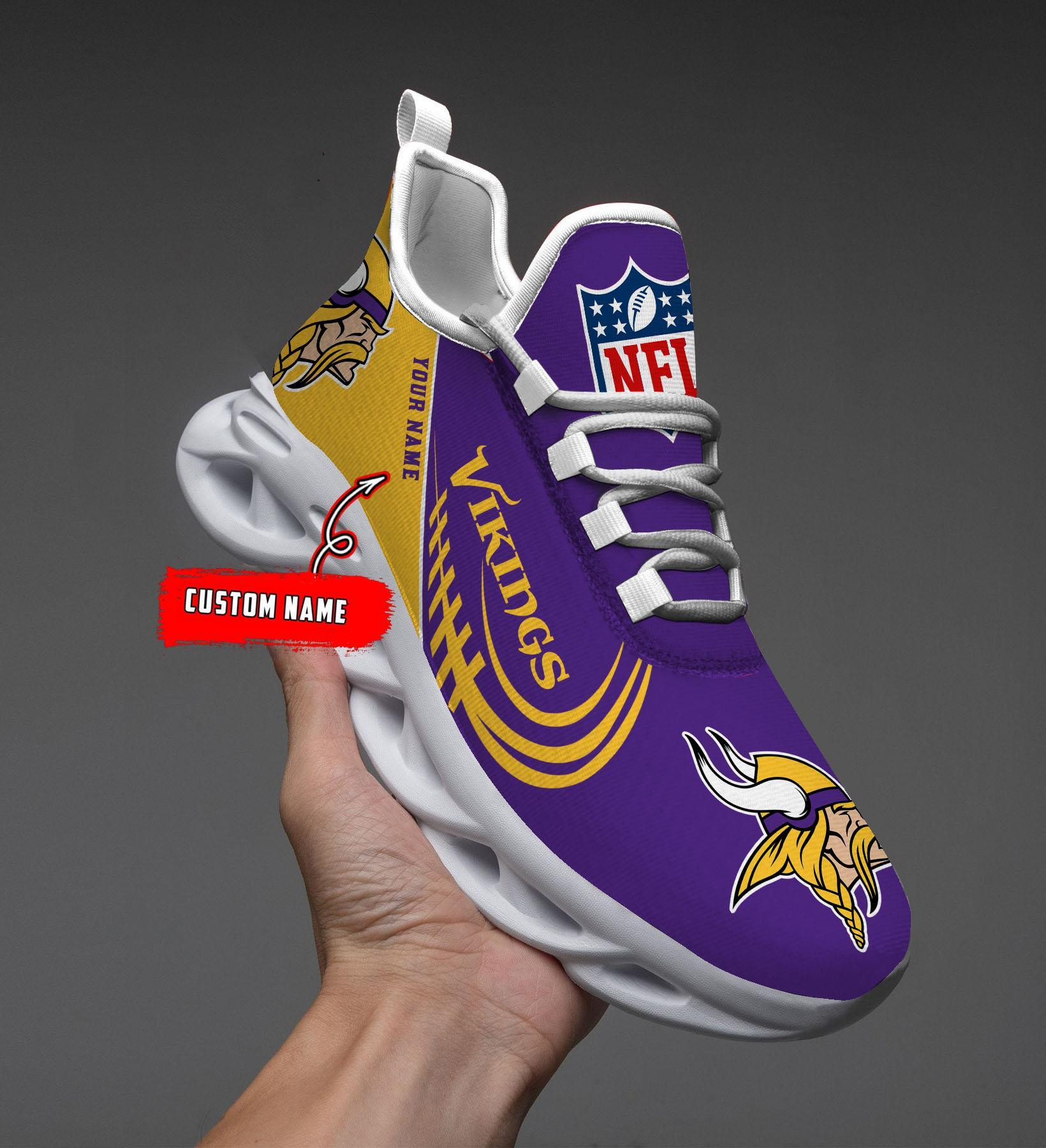 minnesota vikings black max soul shoes 2026 versions custom name 630 6708