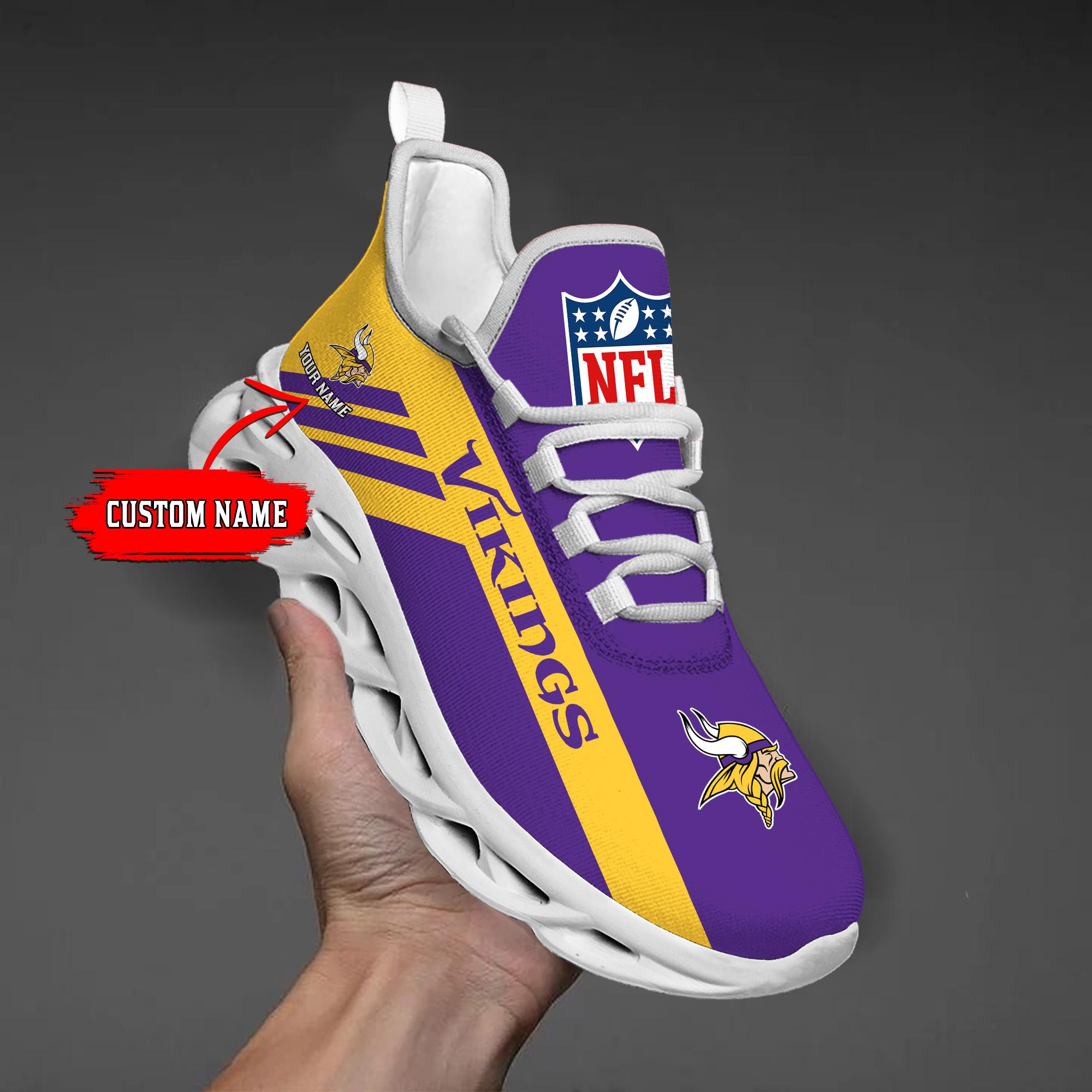 minnesota vikings black max soul shoes 2026 versions custom name 635 7607 4srwn