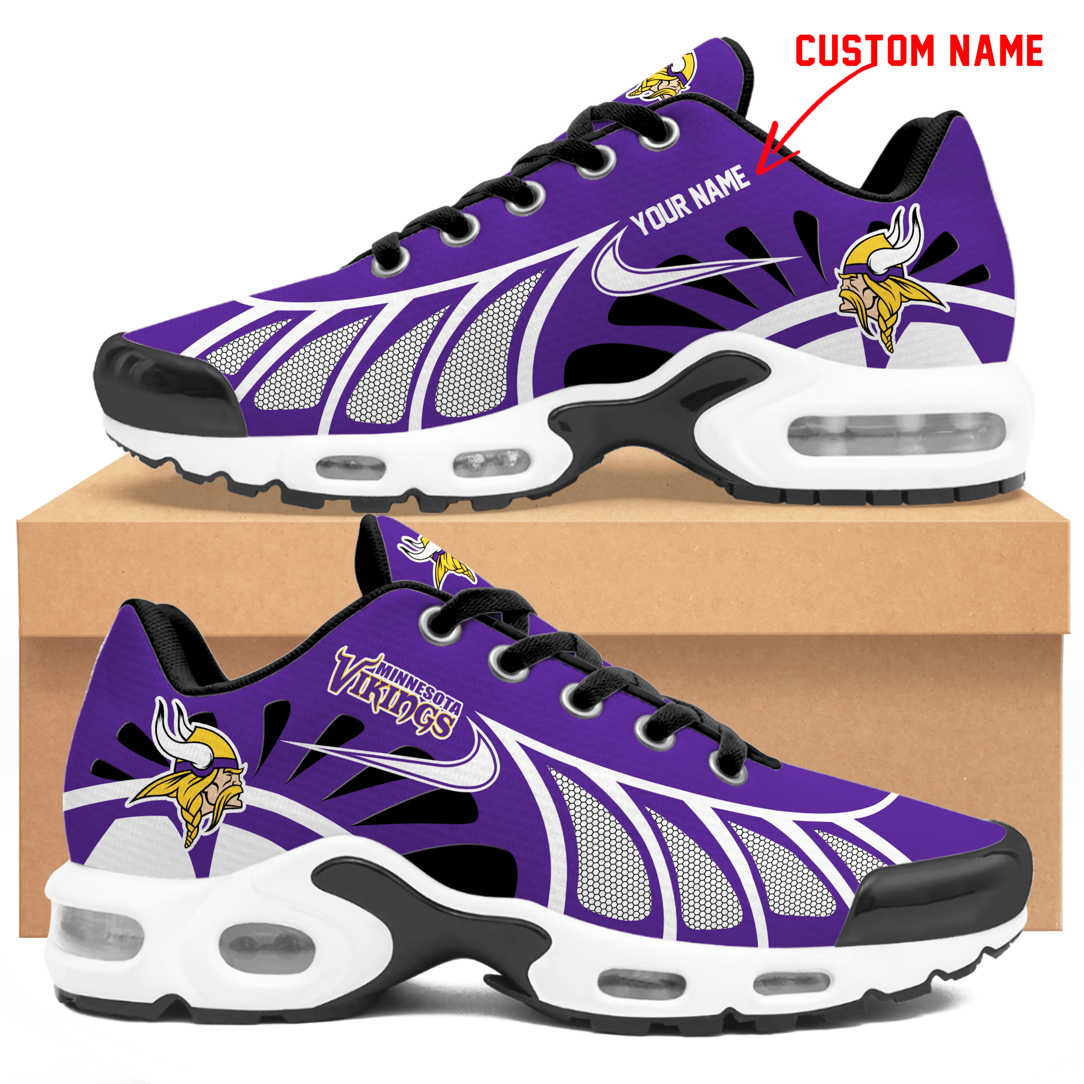 minnesota vikings personalized air max shoes td 2083 ntn6c