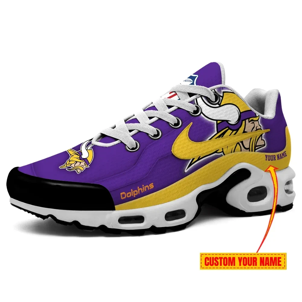 minnesota vikings personalized name team mix colors v1 tn air max shoes air cushion sneakers 7483 jwjvb