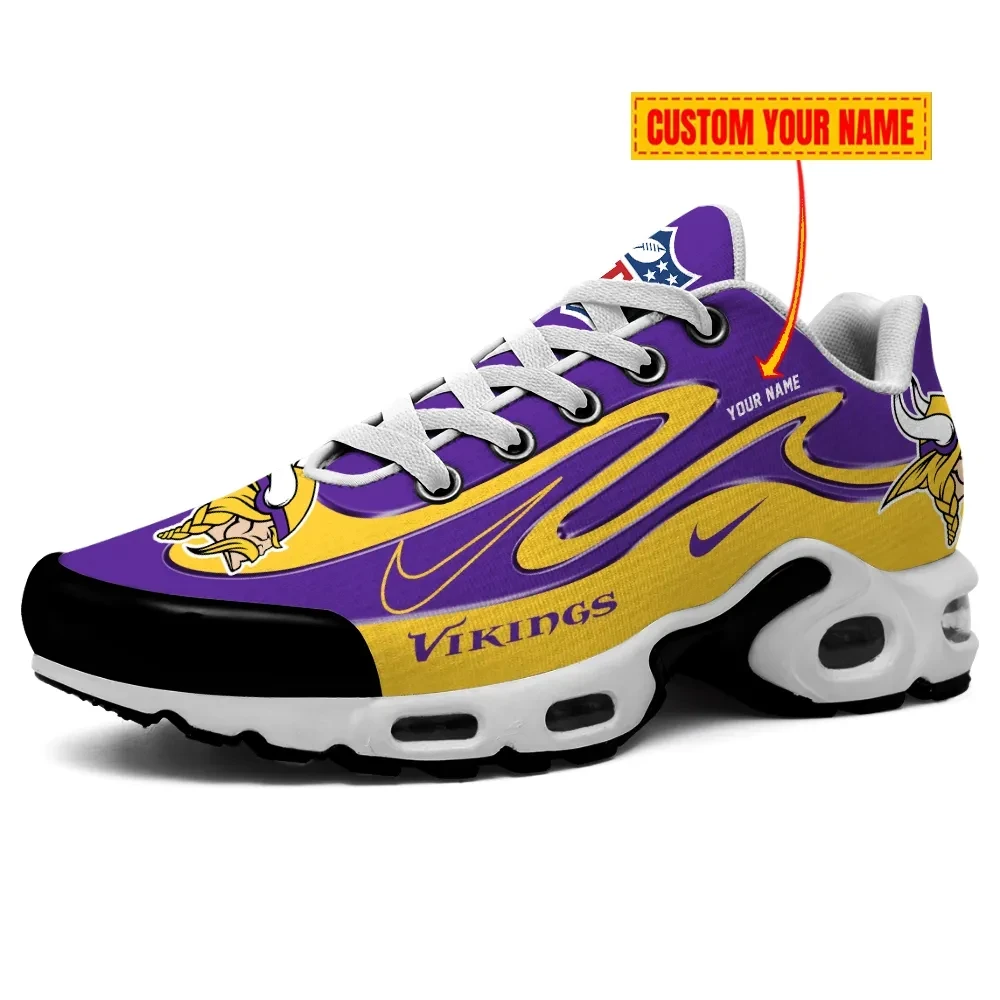 minnesota vikings personalized name team mix colors v2 tn air max shoes air cushion sneakers 1939 m43i3