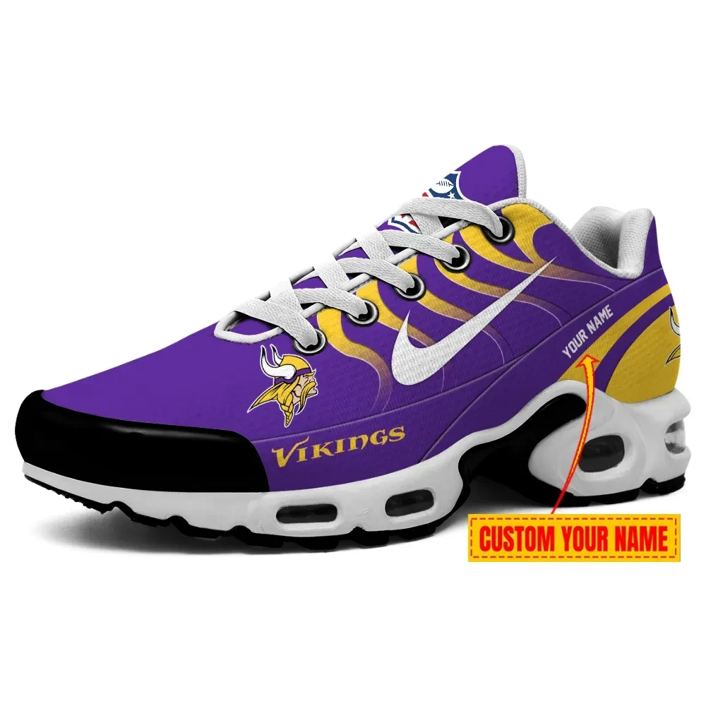 minnesota vikings personalized name team mix colors v3 tn air max shoes air cushion sneakers 7002 nn0jb