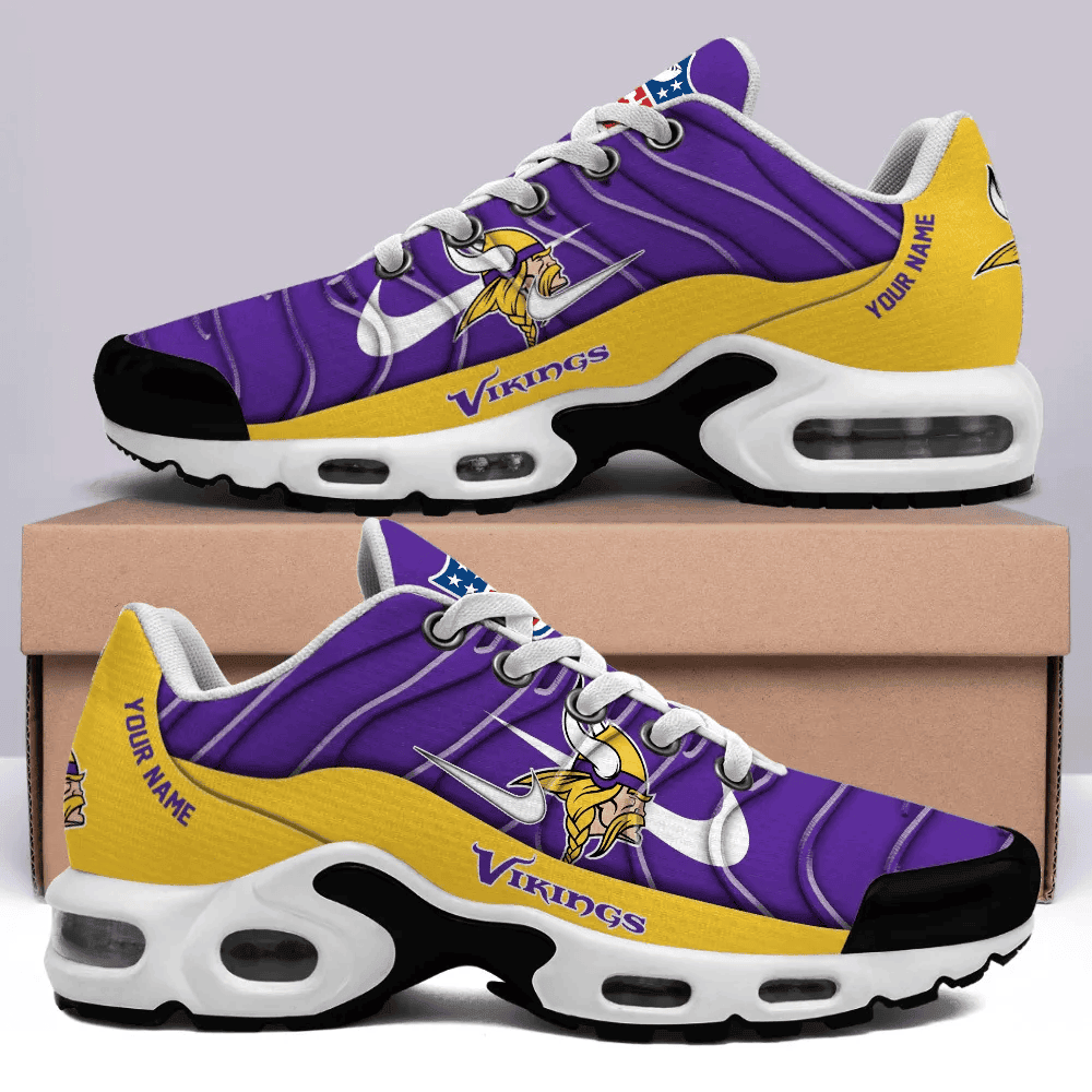 minnesota vikings personalized name team mix colors v4 tn shoes air cushion sneakers 2906 mjsvg