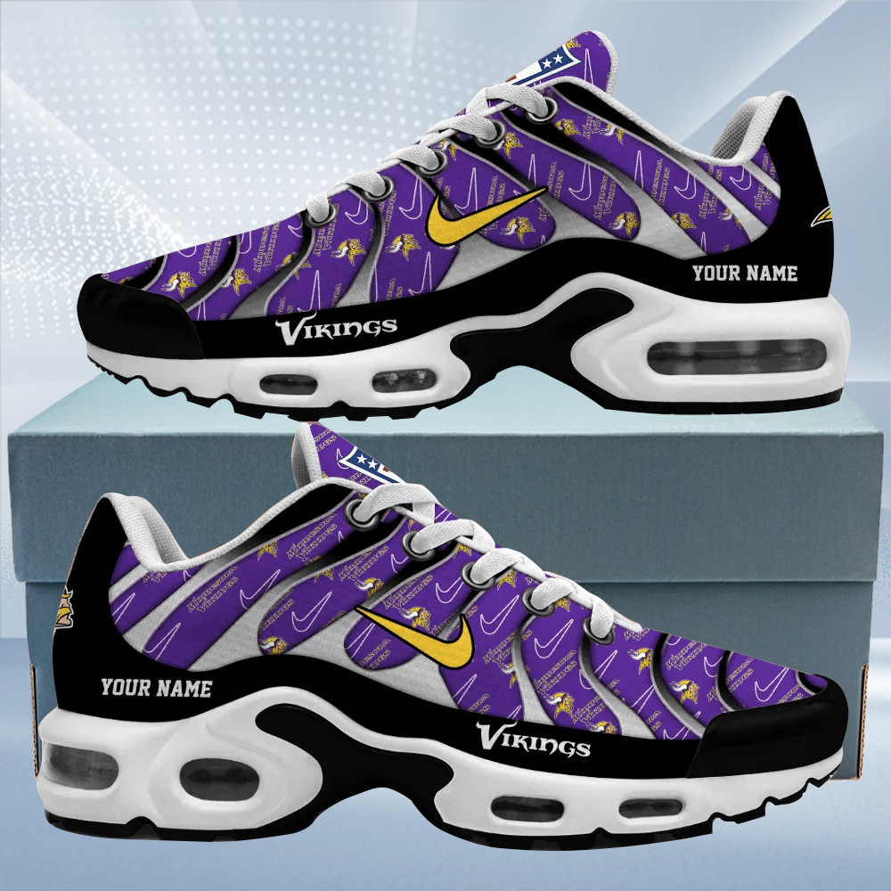 minnesota vikings personalized name team mix colors v5 tn air max shoes air cushion sneakers 6038 ramdy