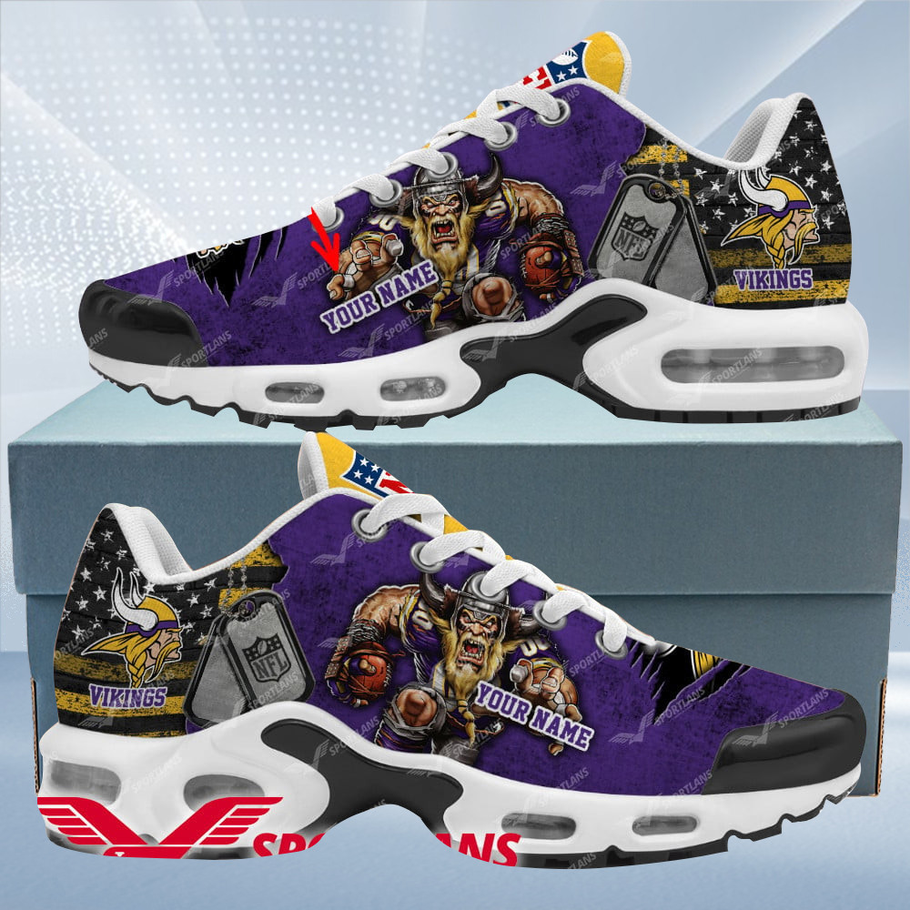 minnesota vikings personalized tn air max shoes air cushion sneakers dtynns 1972 sa33t