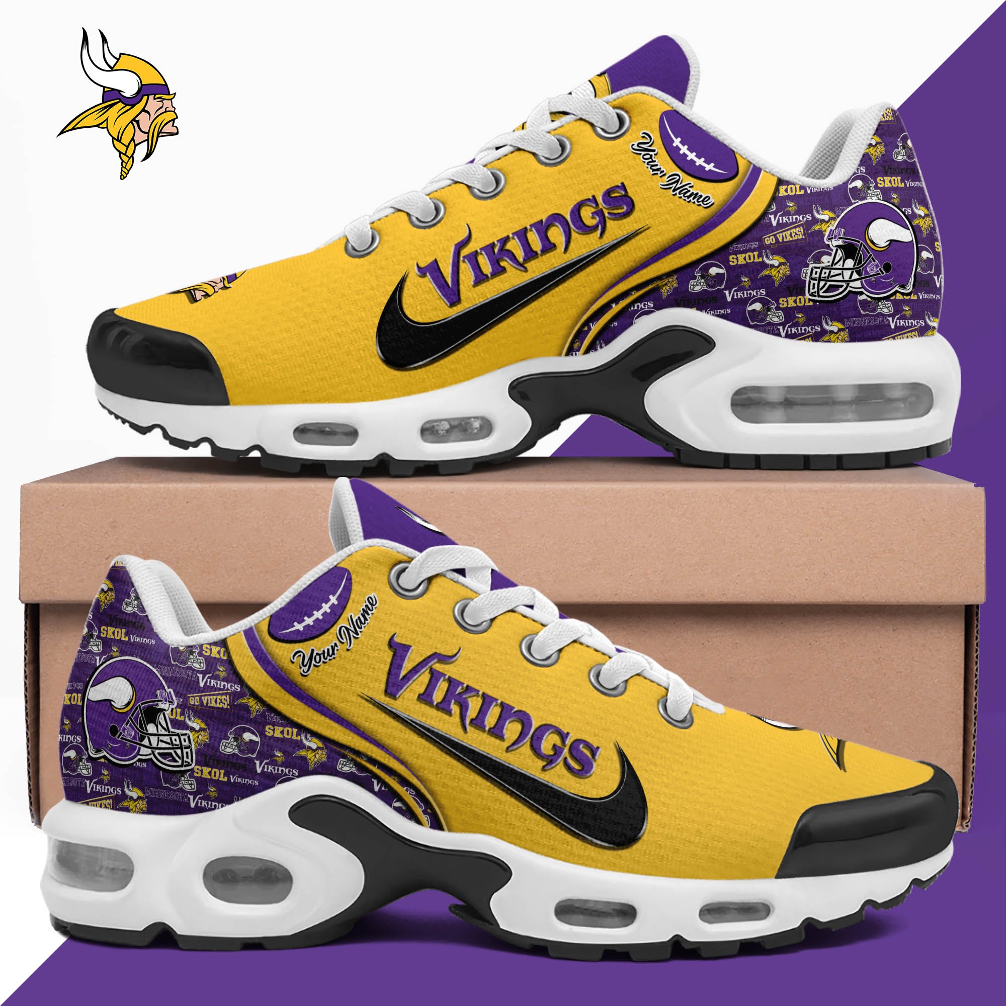 minnesota vikings tn shoes 2026 version custom your name 499 8663