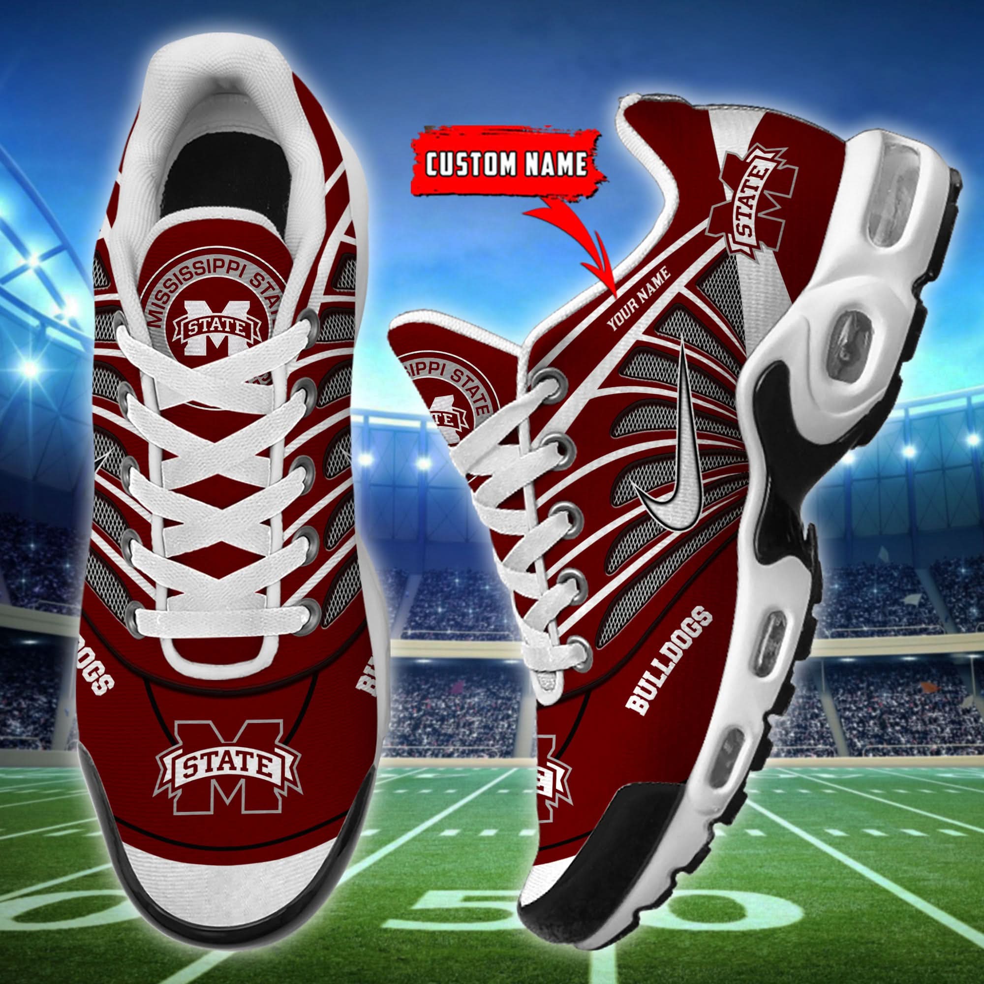 Mississippi State Bulldogs  Air Max Plus Shoes - Limited