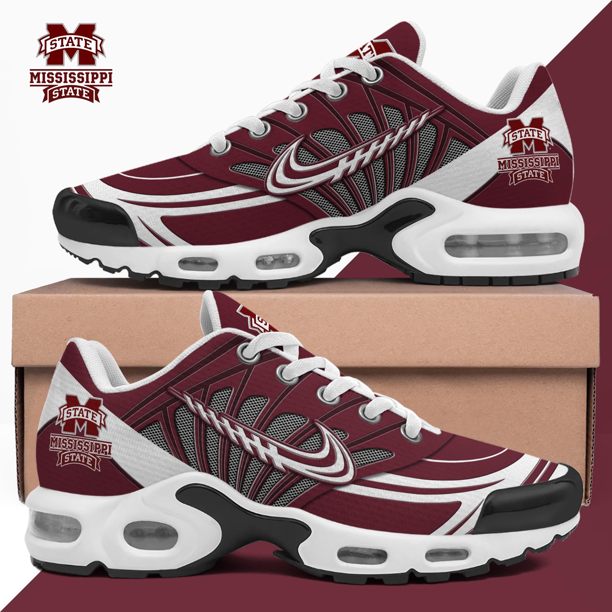 mississippi state bulldogs tn shoes 2026 version custom name 135 5941 27bbb