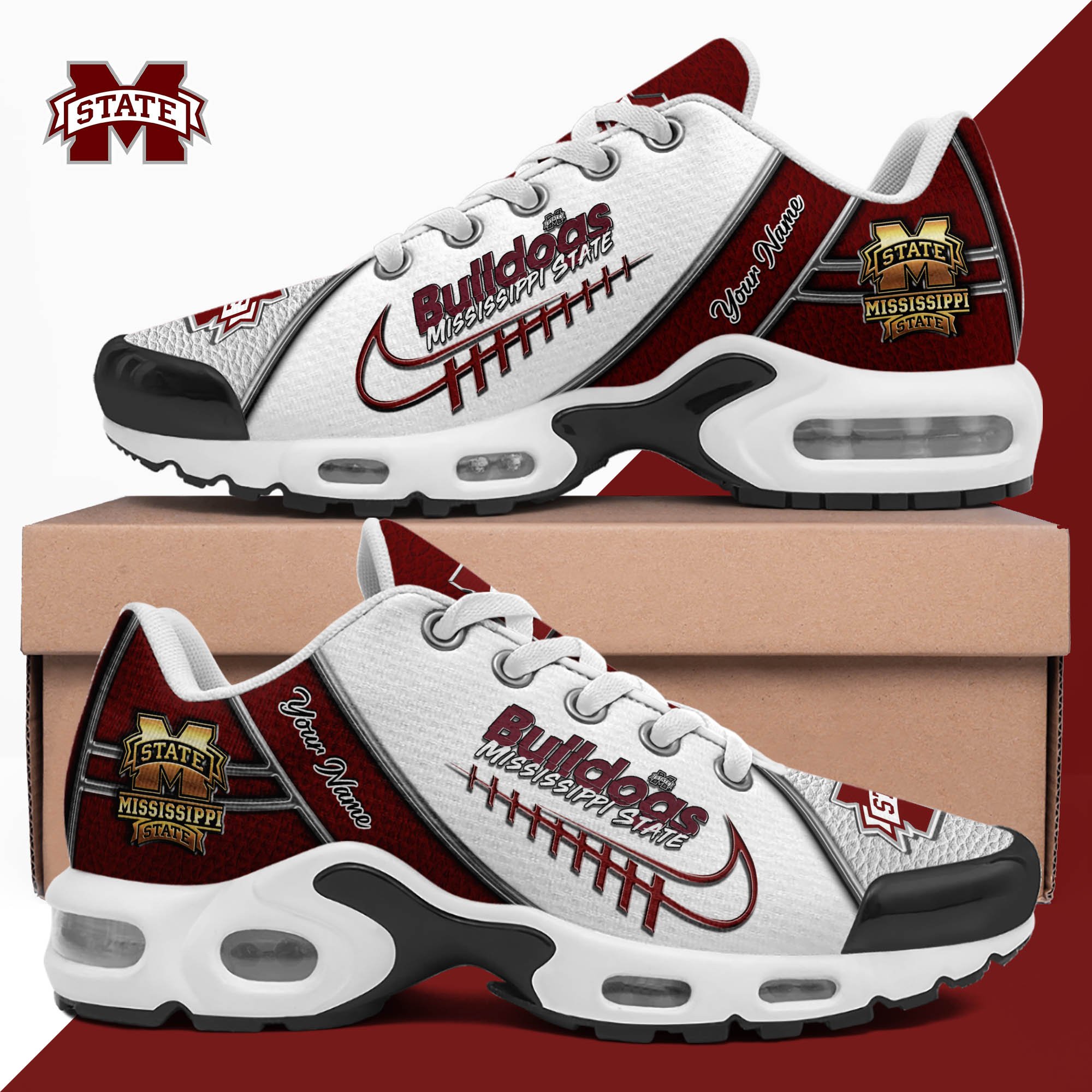 mississippi state bulldogs tn shoes 2026 version custom your name football team shoes football shoes for fans sport gifts gifts for lovers ethy 2422 cijve