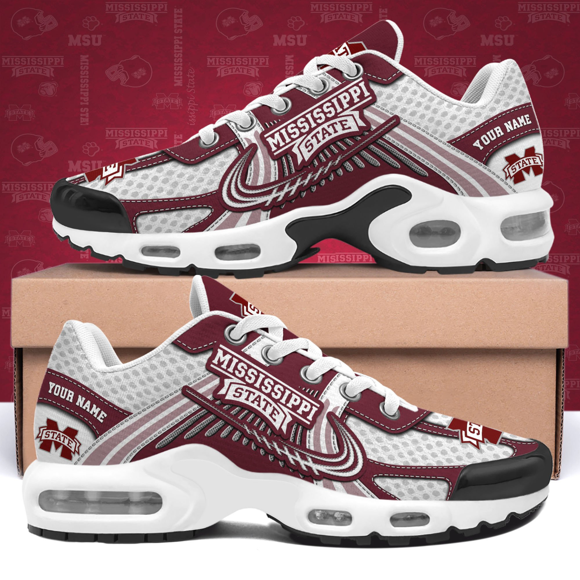 mississippi state bulldogs tn shoes custom your name sport shoes 3557 hsrh8