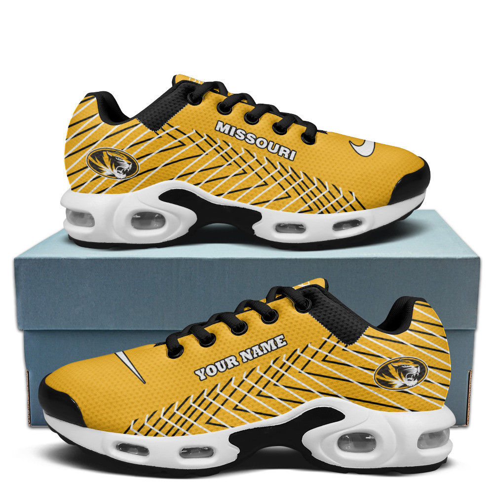 missouri personalized name team colors jagged lines tn air max shoes air cushion sneakers 4720 nud5m