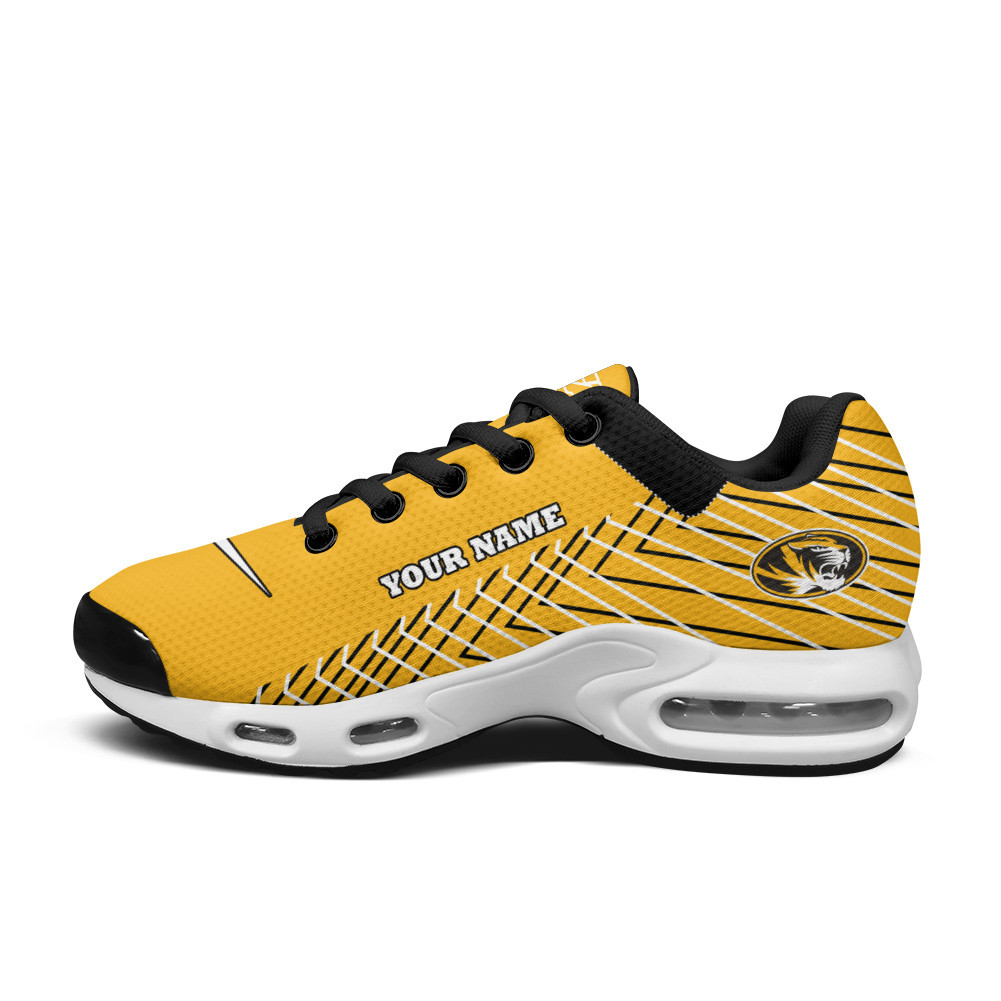 missouri tigers personalized name team colors jagged lines tn air max shoes air cushion sneakers 4349 s9c4d