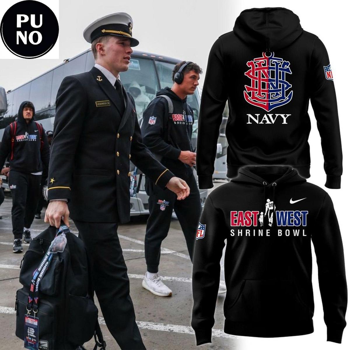 Navy Midshipmen 2026 East West Shrine Bowl Hoodie 