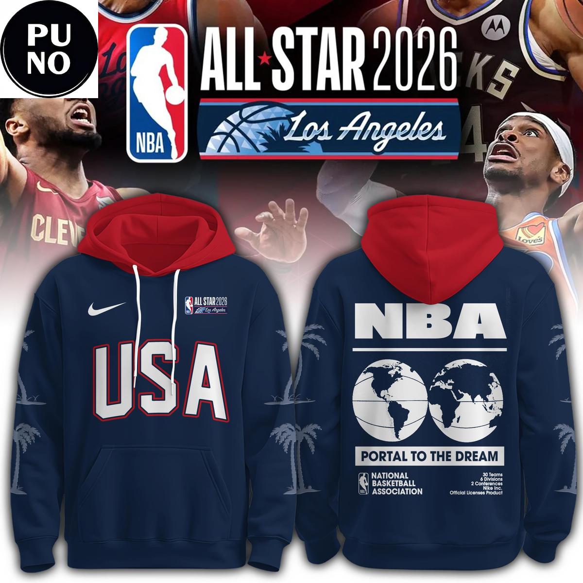 nba all star 2026 los angeles usa navy hoodie 3322 2bamy