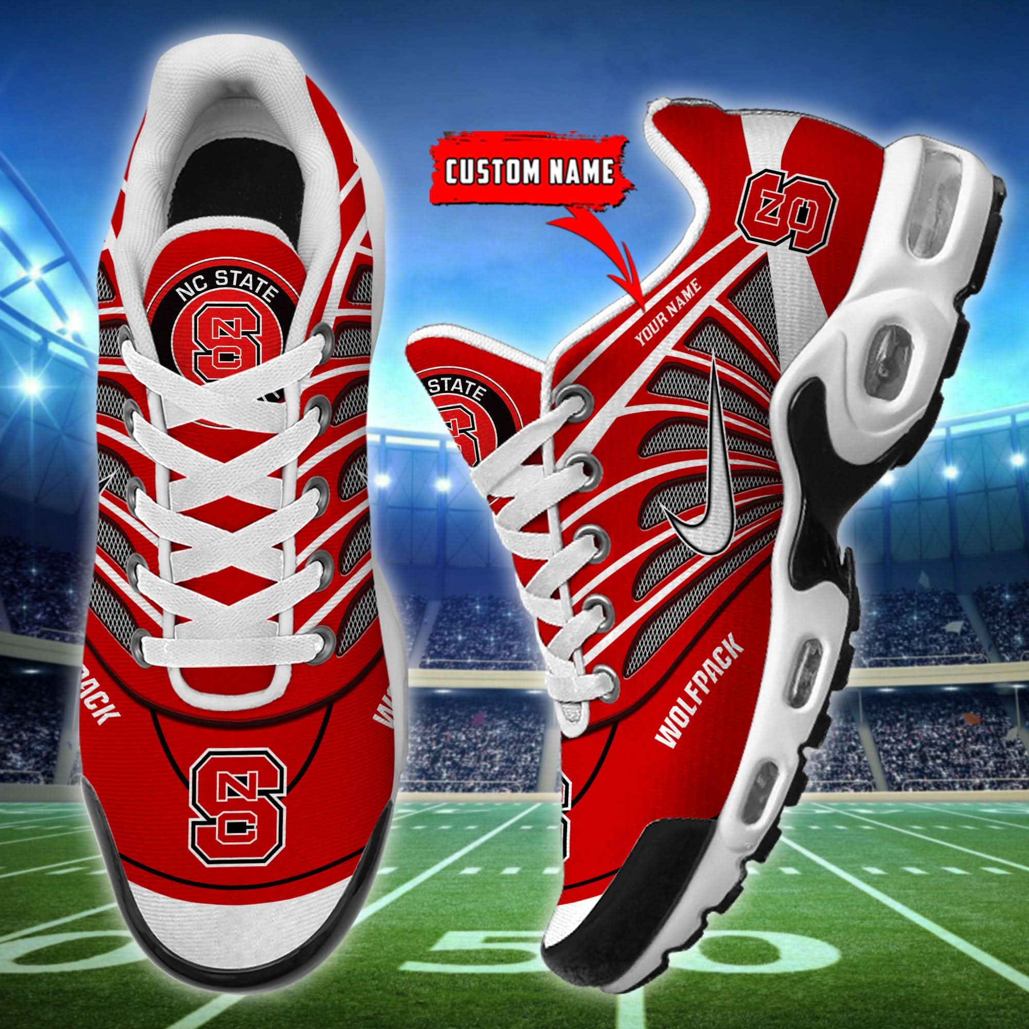 nc state wolfpack air max plus shoes limited 7360