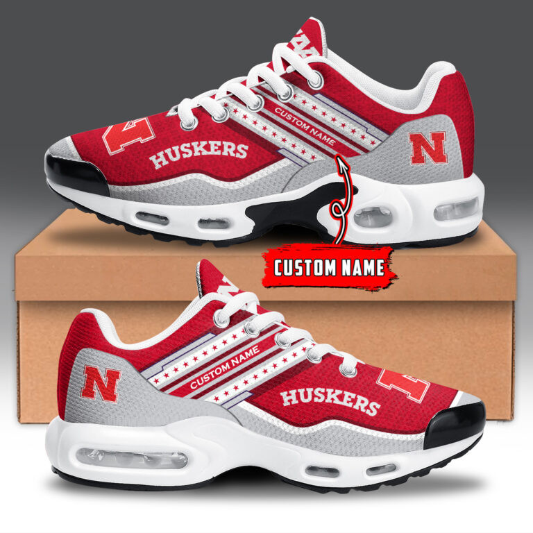 nebraska cornhuskers personalized name team logo mix colors star line tn air max shoes air cushion sneakers 6339 8iutu