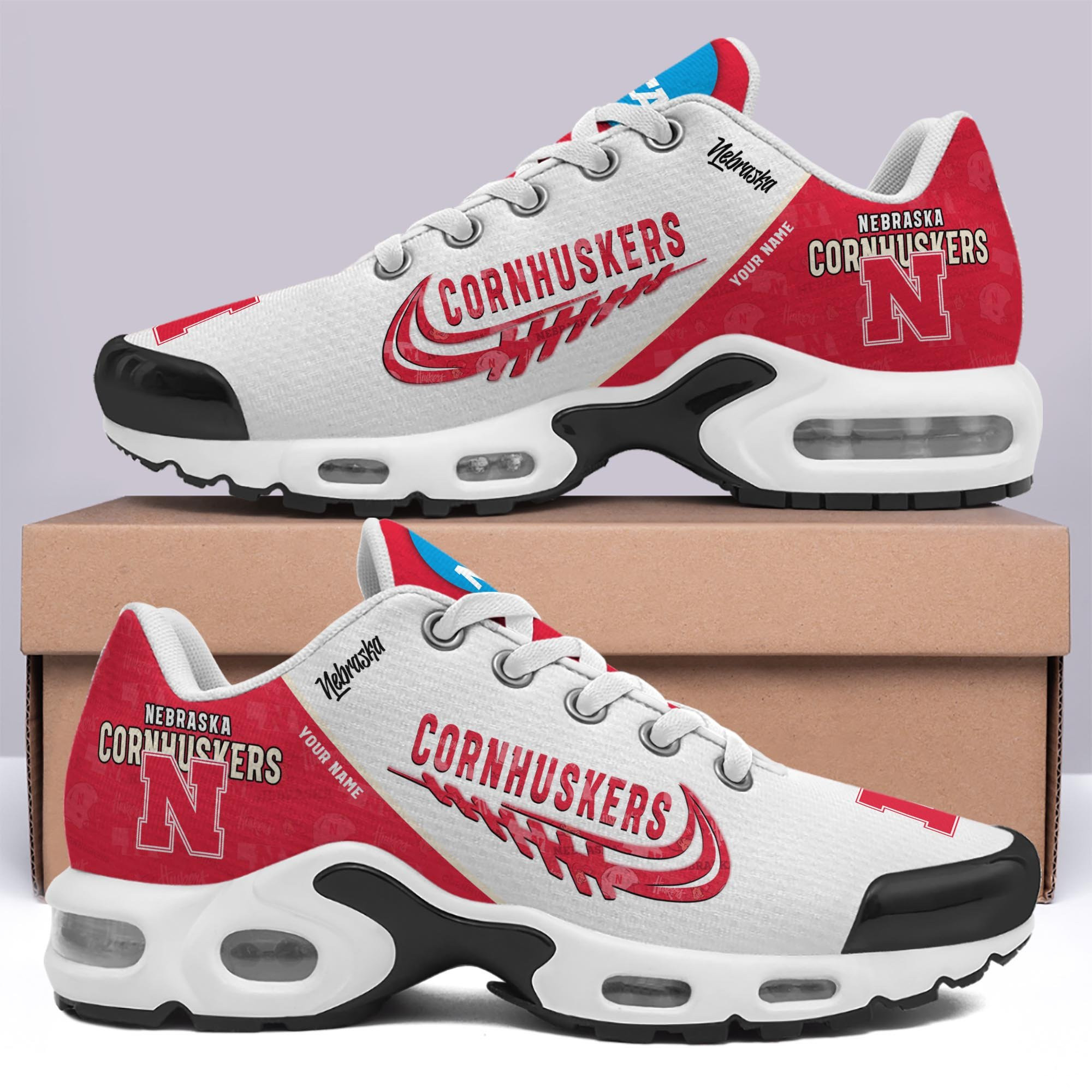 nebraska cornhuskers tn shoes custom your name 2026 version 203 7565