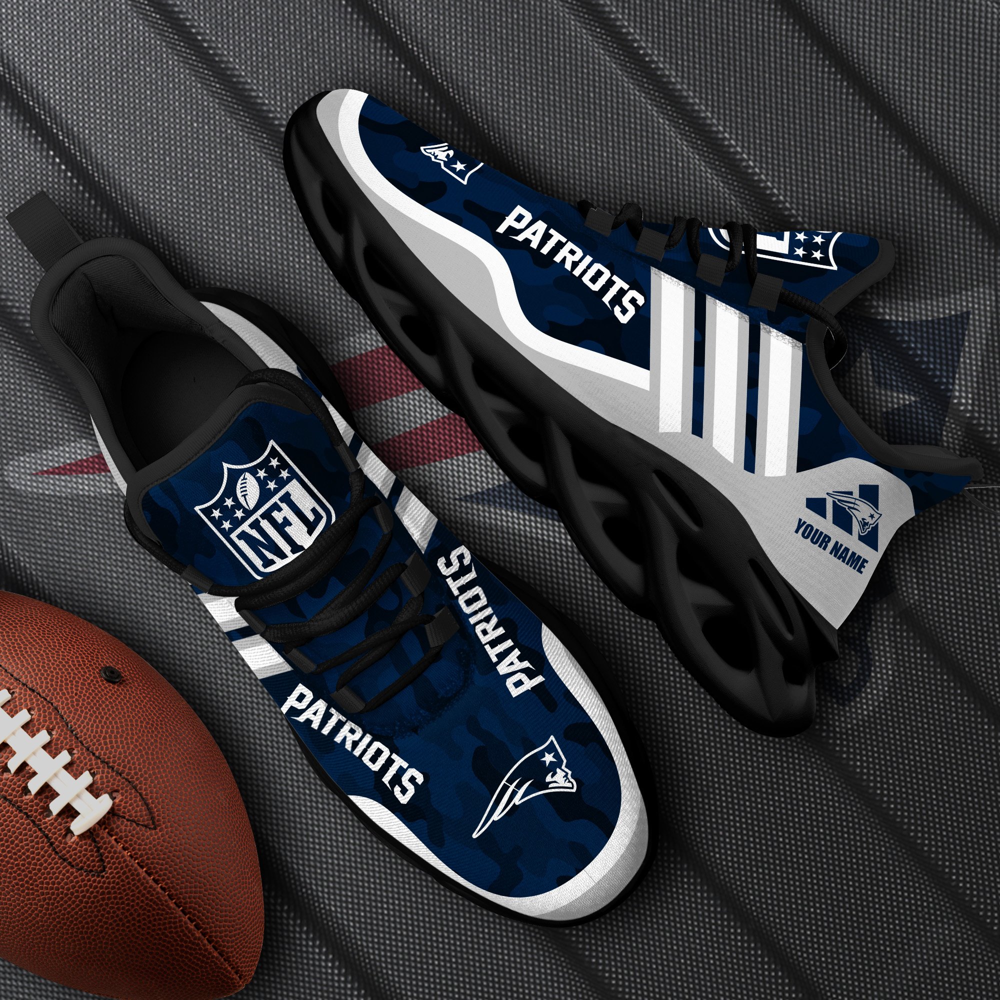 new england patriots black max soul shoes 2026 versions custom name 430 1514 iw9v0
