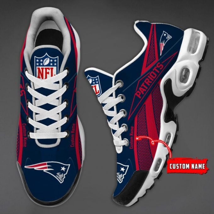 new england patriots custom name air max shoes air cushion sneakers 9774 eb4gc