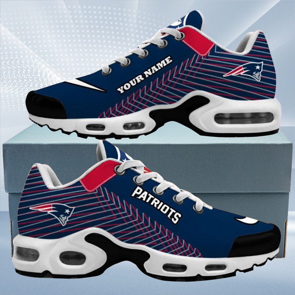 new england patriots custom name navy air max shoes air cushion sneakers 2771 7bjel