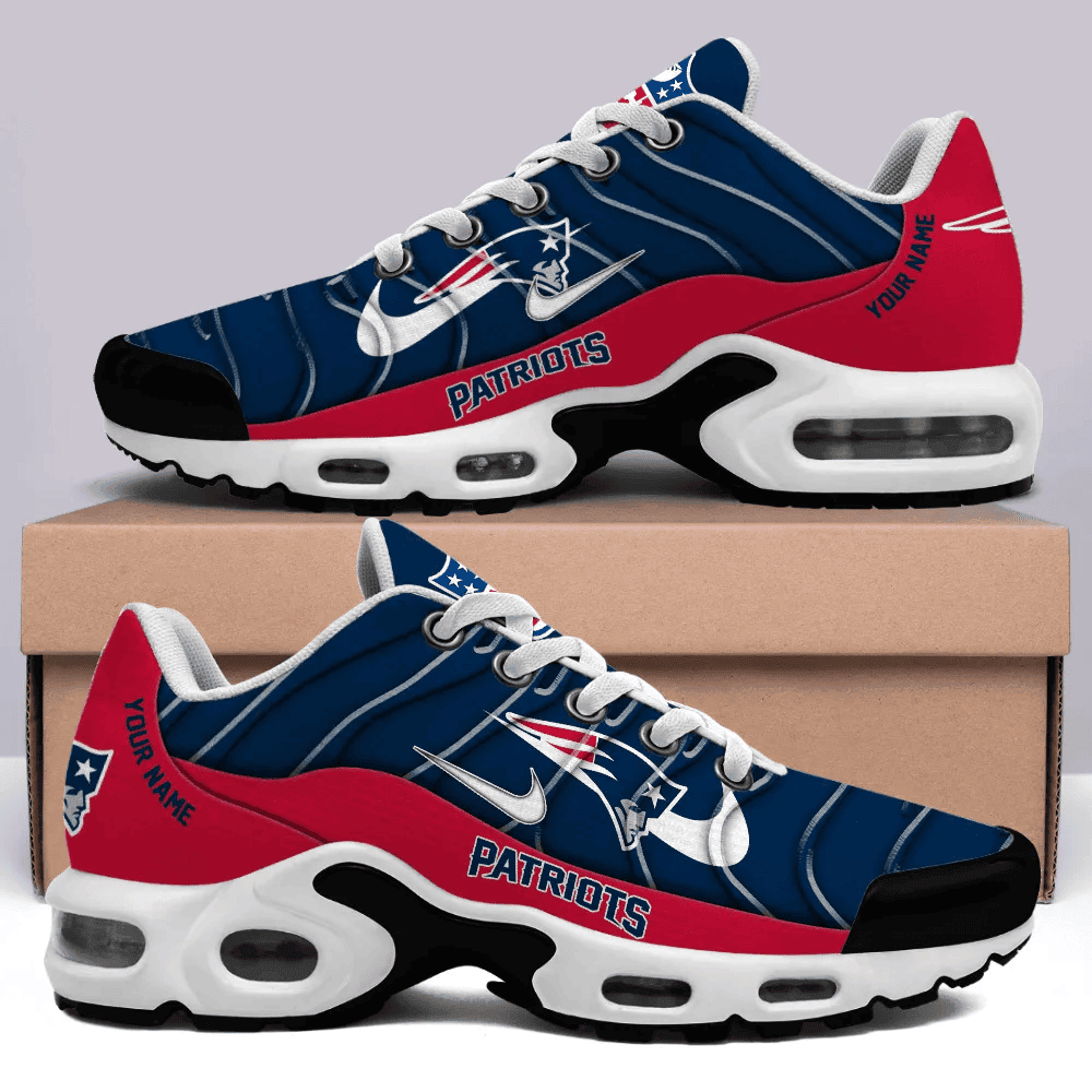 new england patriots personalized name team mix colors v4 tn shoes air cushion sneakers 7526 dmgsa