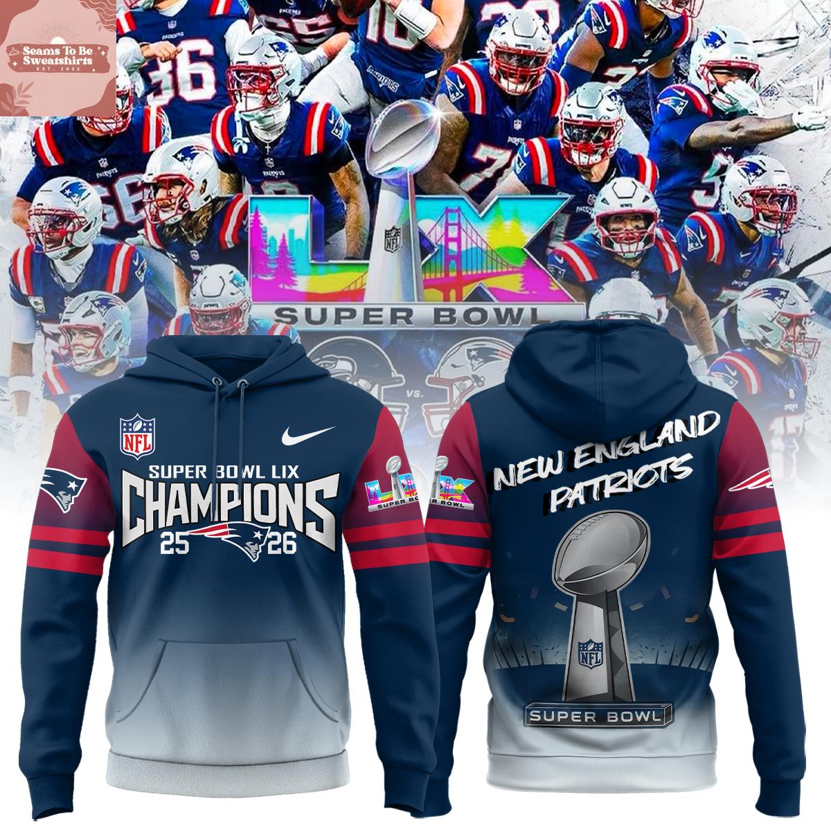 new england patriots super bowl lx champion 2026 hoodie 1034 0lnbh