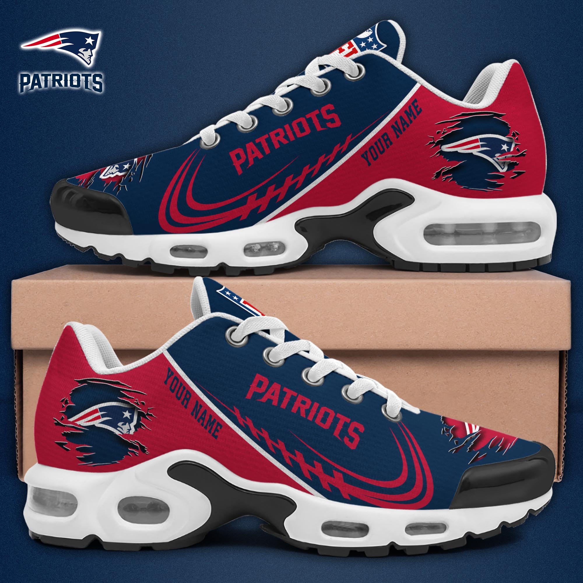 new england patriots tn shoes 2026 version custom name 4007