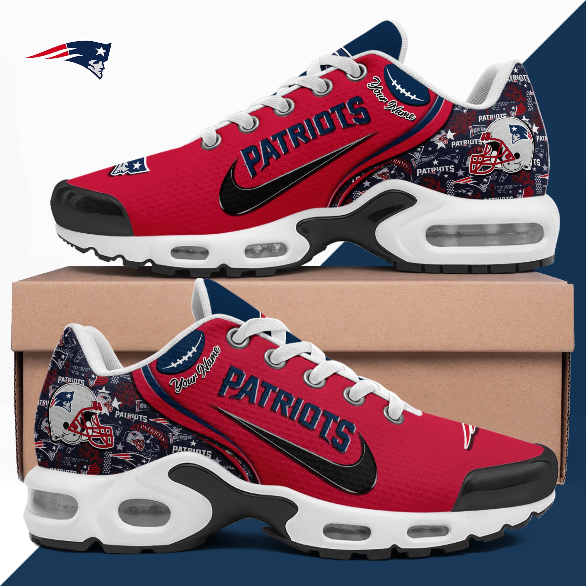 new england patriots tn shoes 2026 version custom your name 499 4460 h7e4d