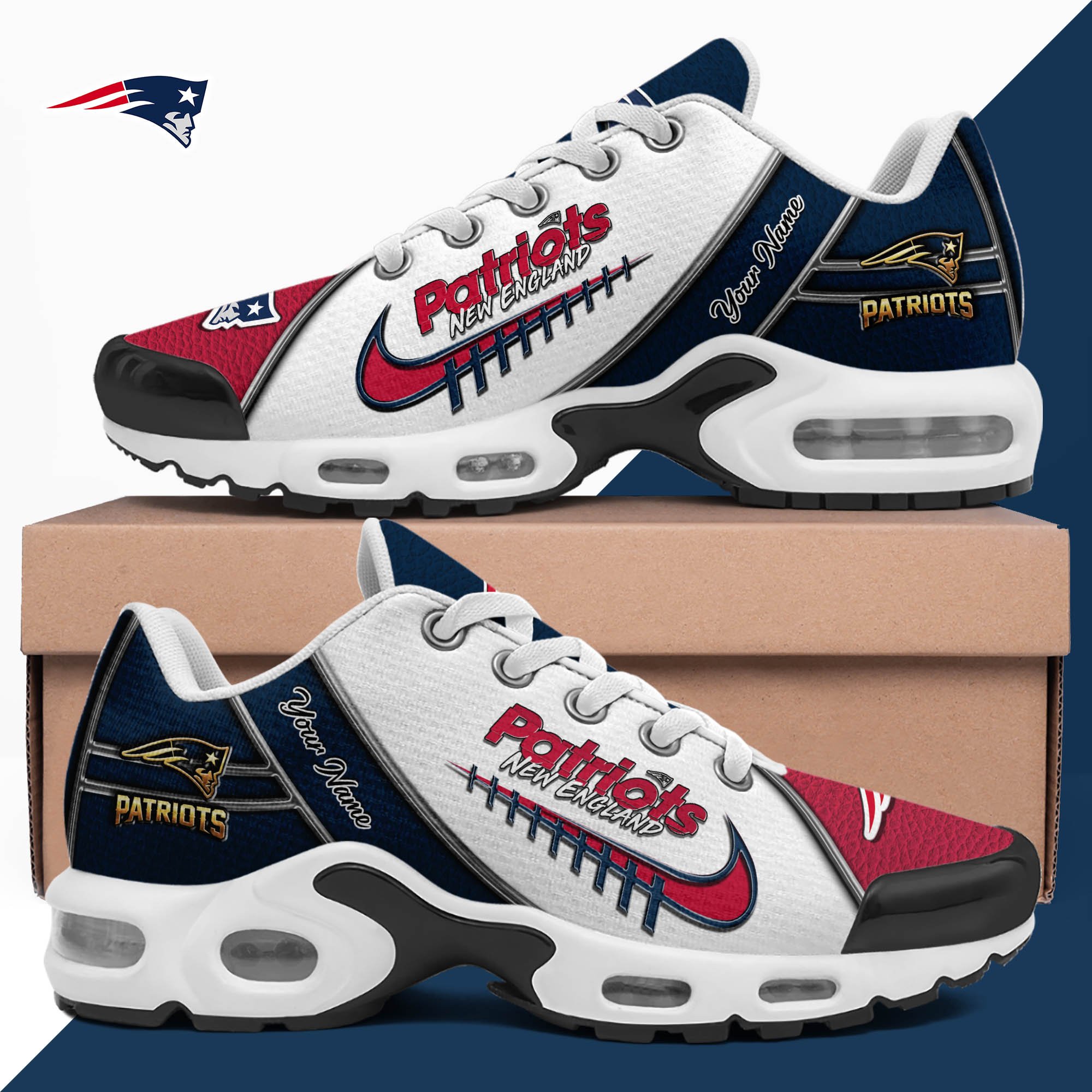 new england patriots tn shoes 2026 version custom your name football team shoes 516 1734