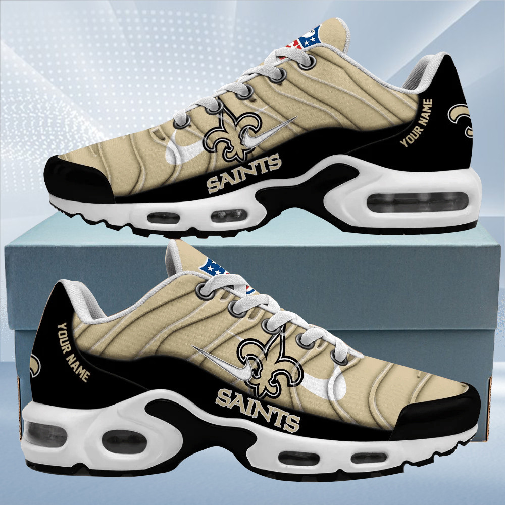 new orleans saints personalized name team mix colors v4 tn air max shoes air cushion sneakers 1600 95a9z