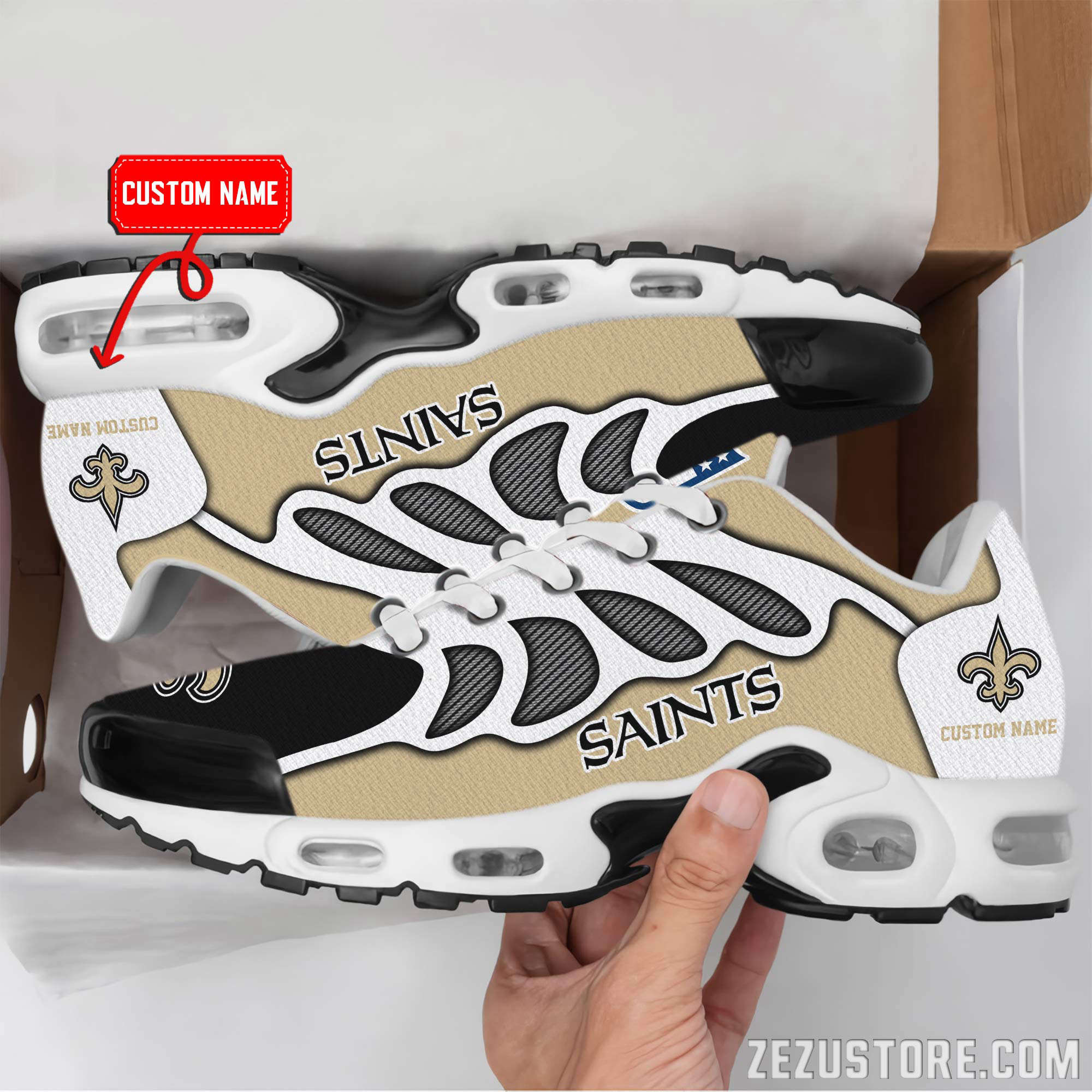 new orleans saints premium tn shoes air cushion sneakers 8841 6s03k