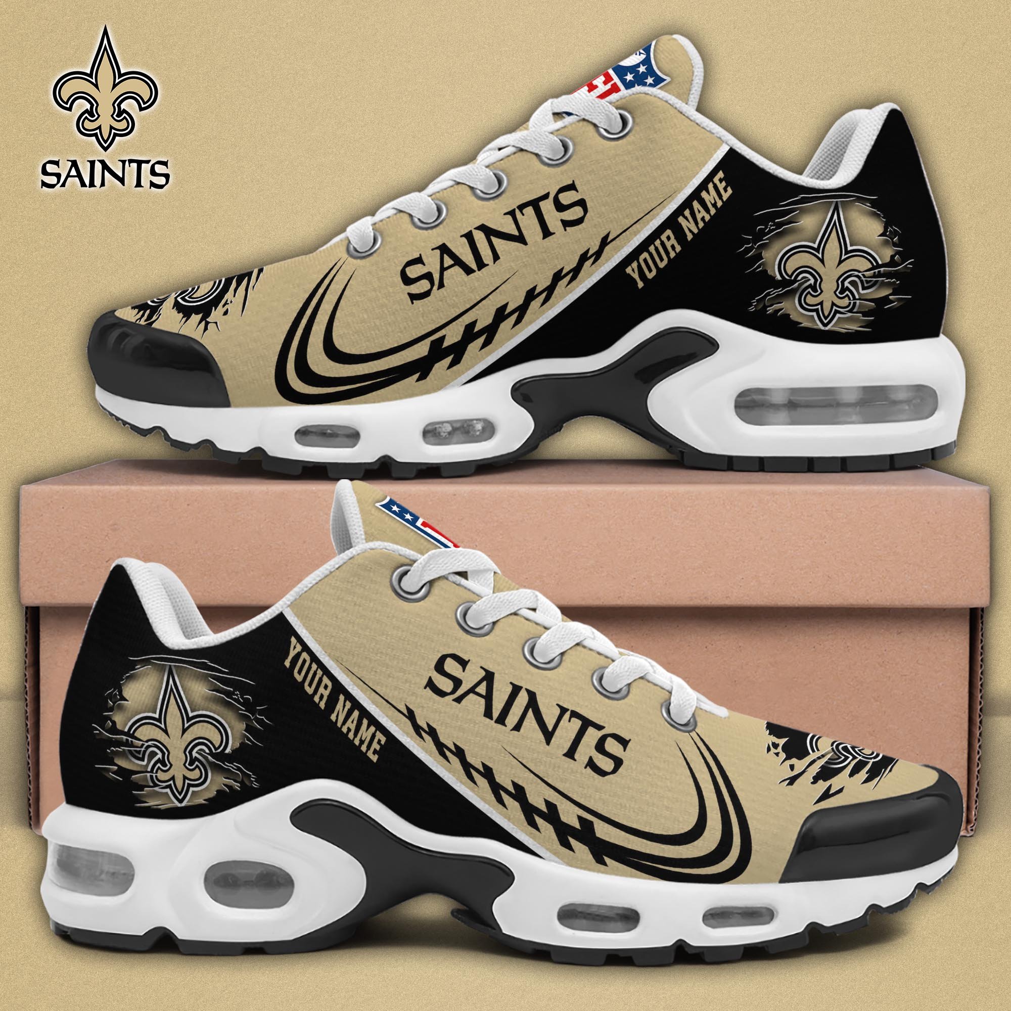 new orleans saints tn shoes 2026 version custom name 8004
