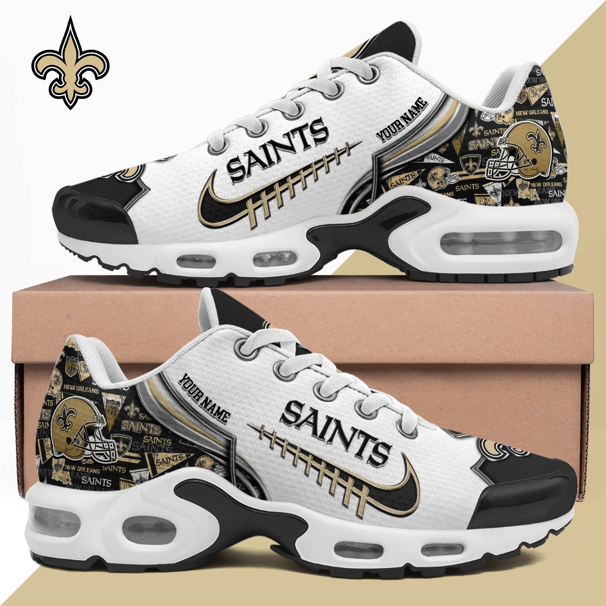 New Orleans Saints TN Shoes 2026 Version Custom Your Name 642