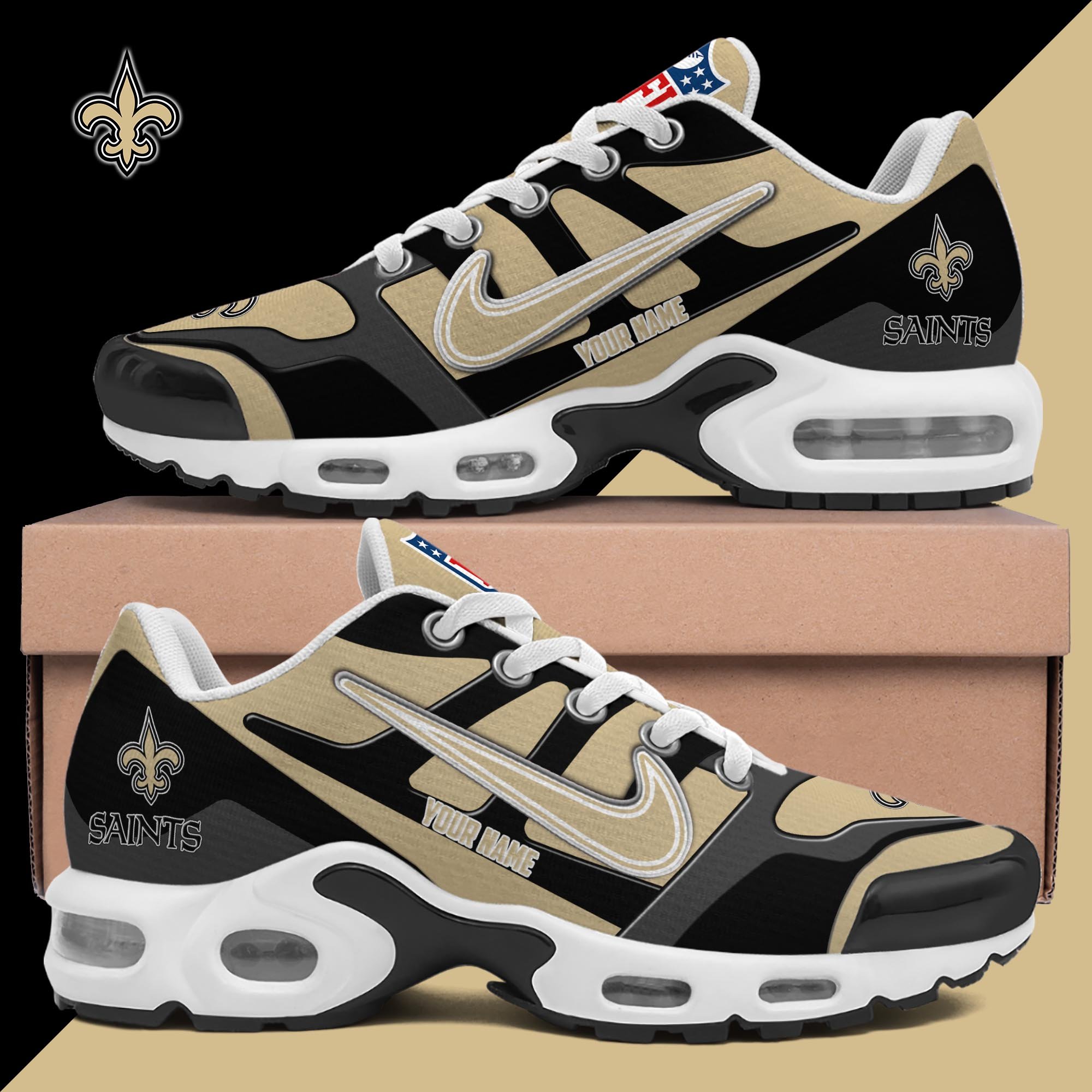 new orleans saints tn shoes custom your name 1474