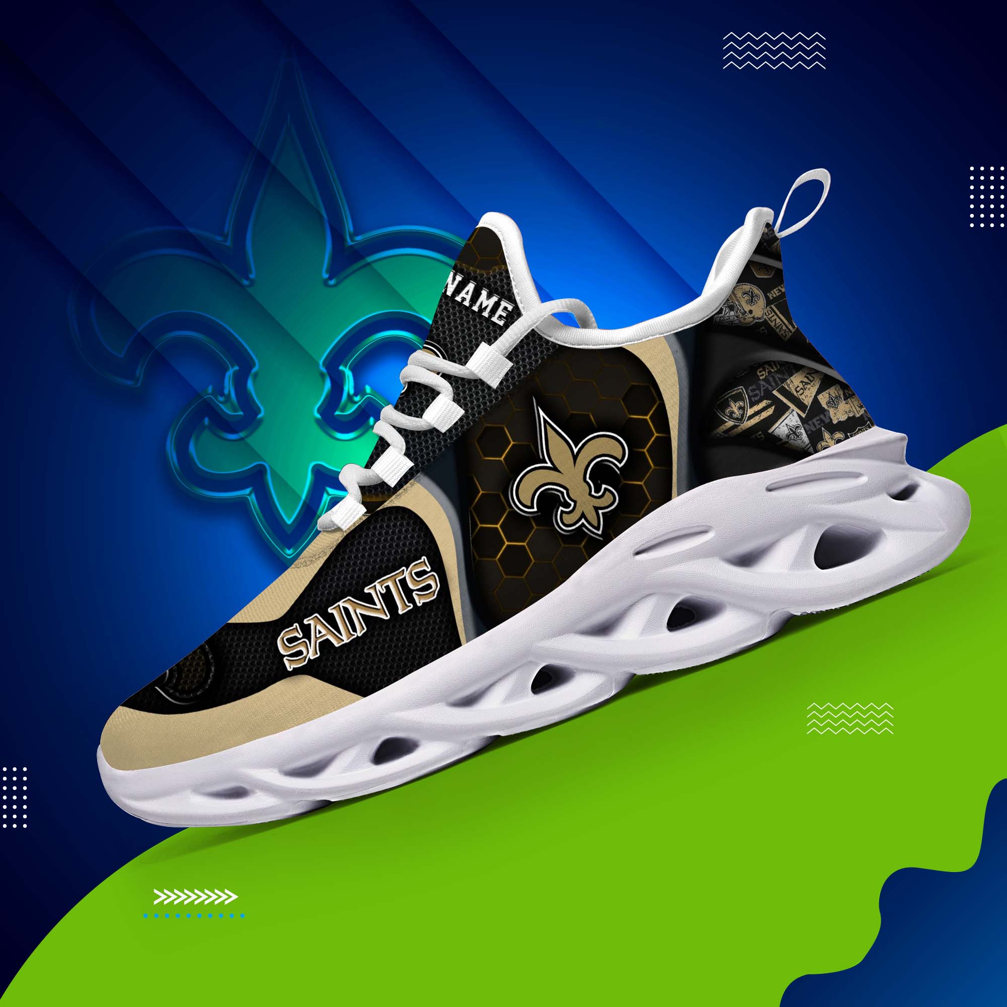 new orleans saints white c sneakers 2026 version personalized your name 432 2396 qj73i