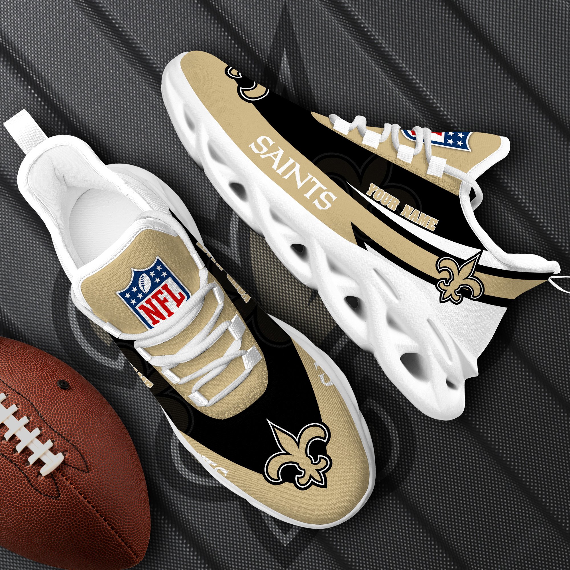 new orleans saints white max soul shoes 2026 versions custom your name sports gift for fan sport gifts ph410 3180 idthz