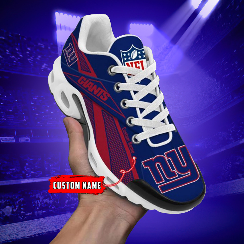 New York Giants Custom Name Air Max Shoes Air Cushion Sneakers