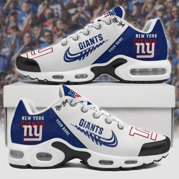 New York Giants Personalized Name Team Mix Colors Wing Logo TN Shoes Air Cushion Sneakers