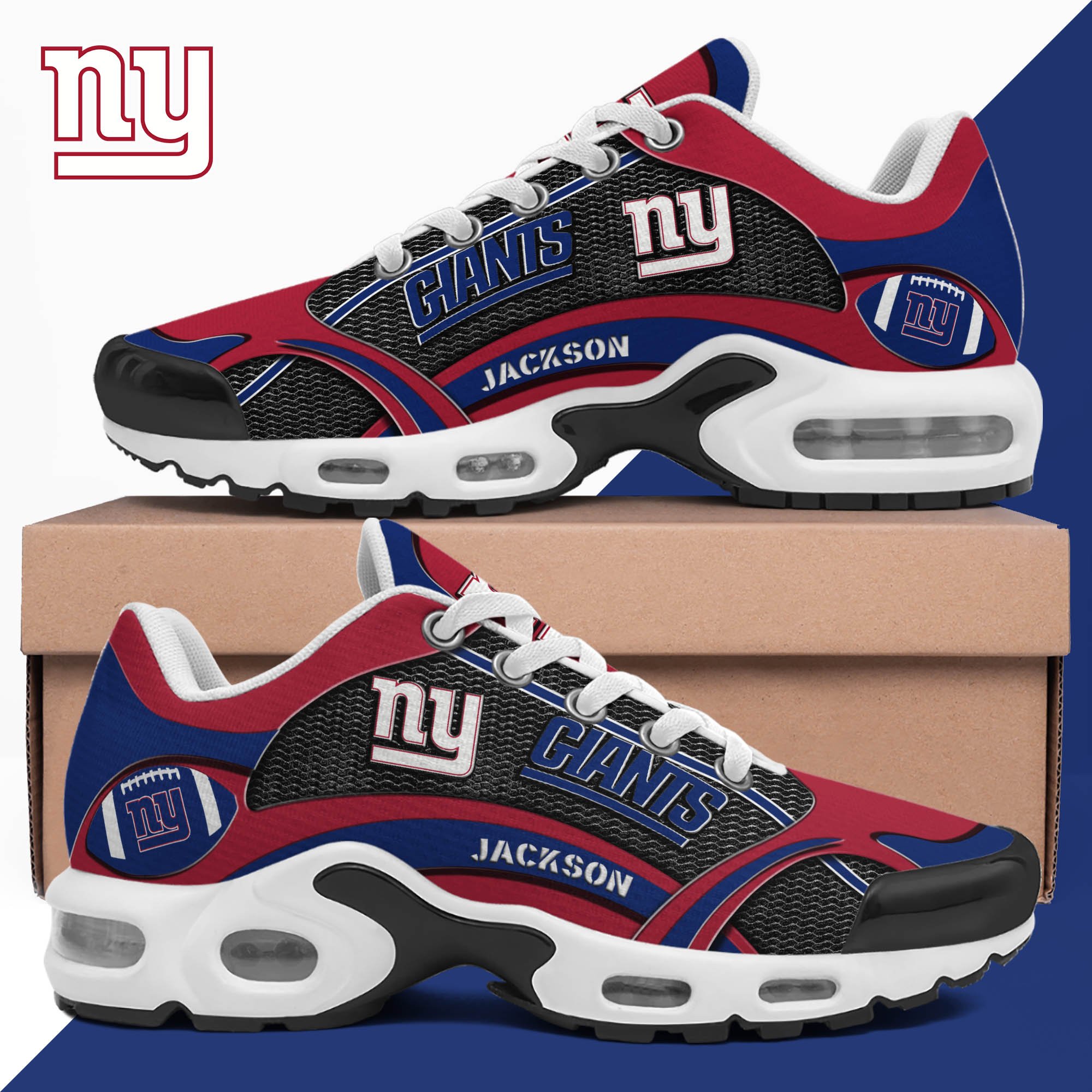 New York Giants Team TN Shoes 2026 Version Custom Name 889