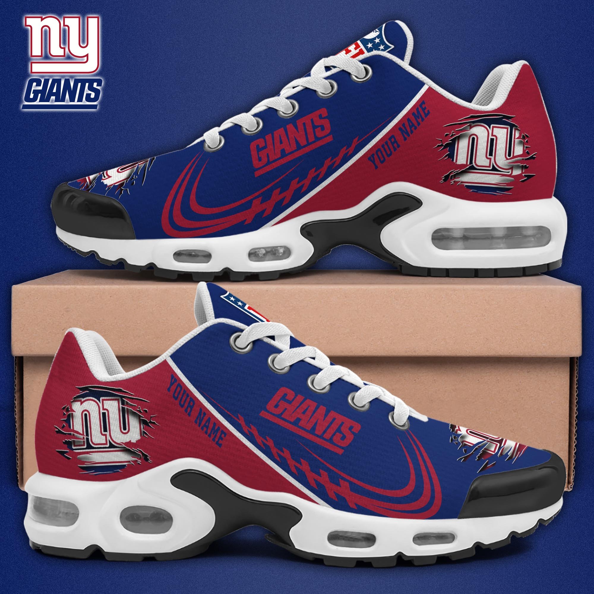 new york giants tn shoes 2026 version custom name 4916 w30mj