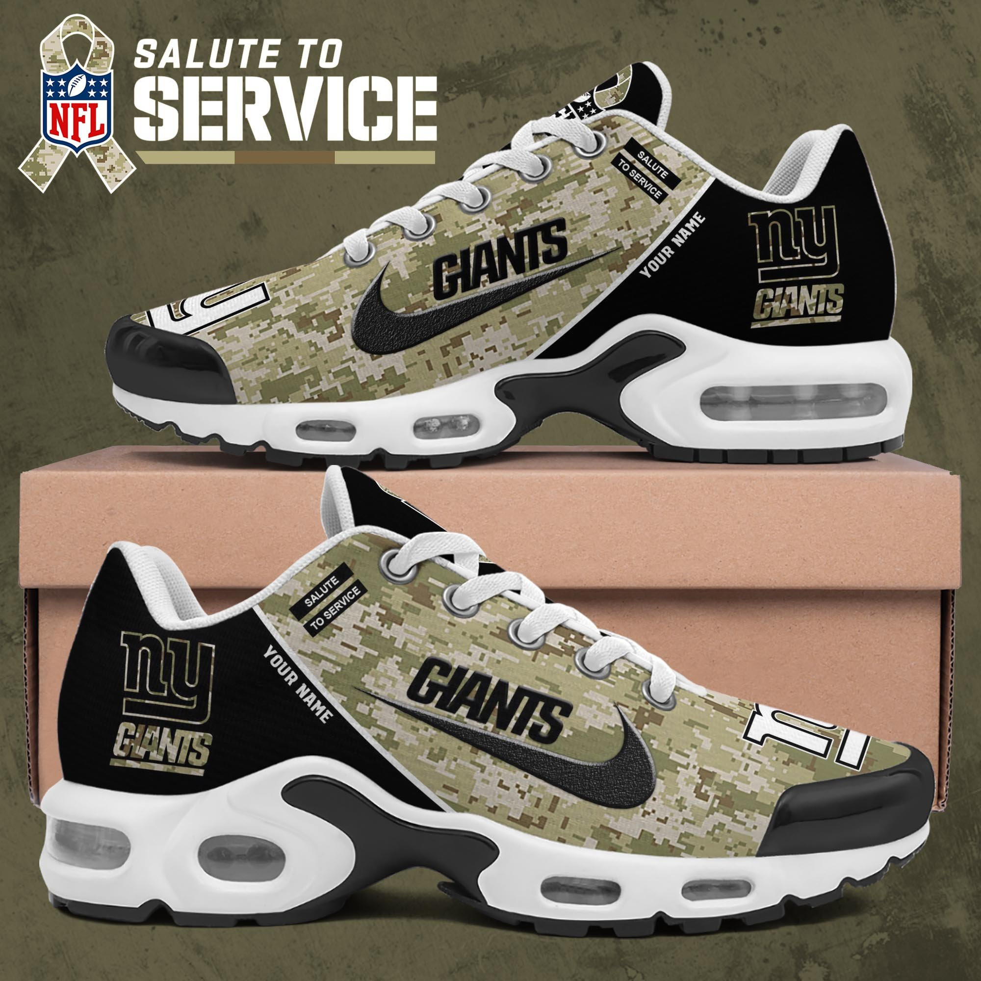 new york giants tn shoes 2026 version custom name camouflage shoes ph586 6494 cql8y