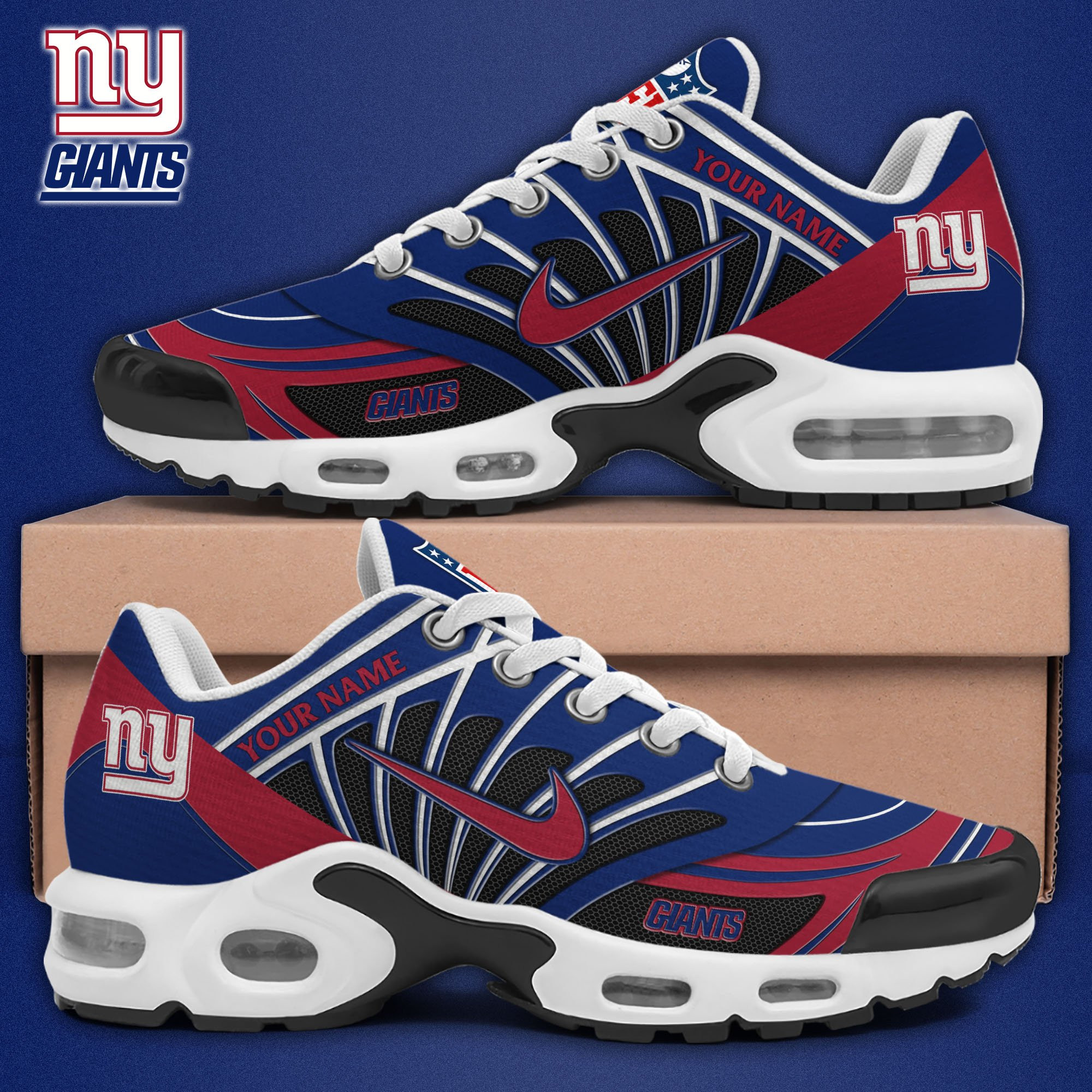 New York Giants TN Shoes 2026 Versions Custom Your Name 921