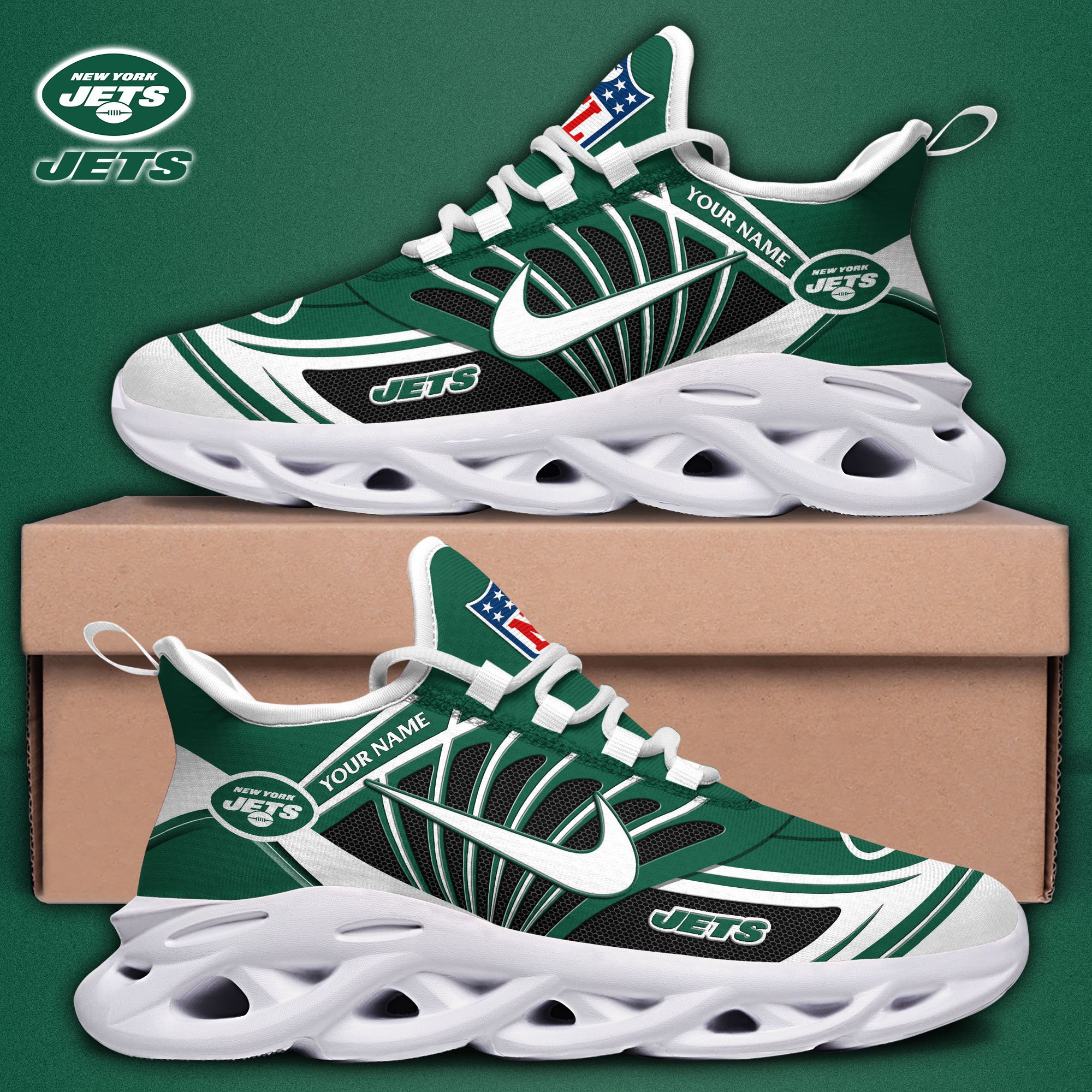 new york jets black max soul shoes 2026 versions custom name 898 4516
