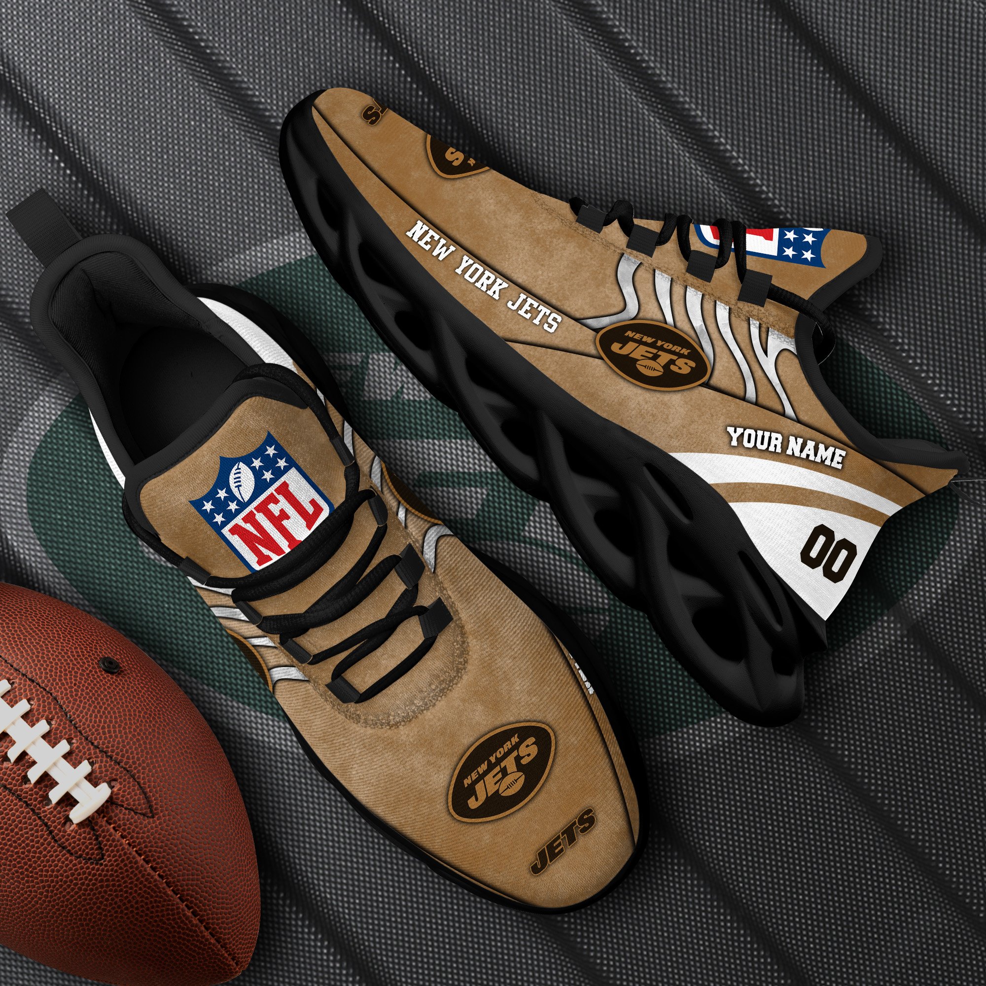 new york jets black max soul shoes 2026 versions custom your name and number 264 9856 gfr6n