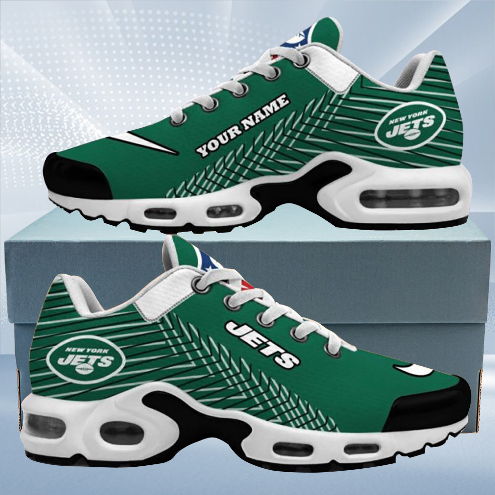new york jets custom name air max shoes air cushion sneakers 4880 tsc4a