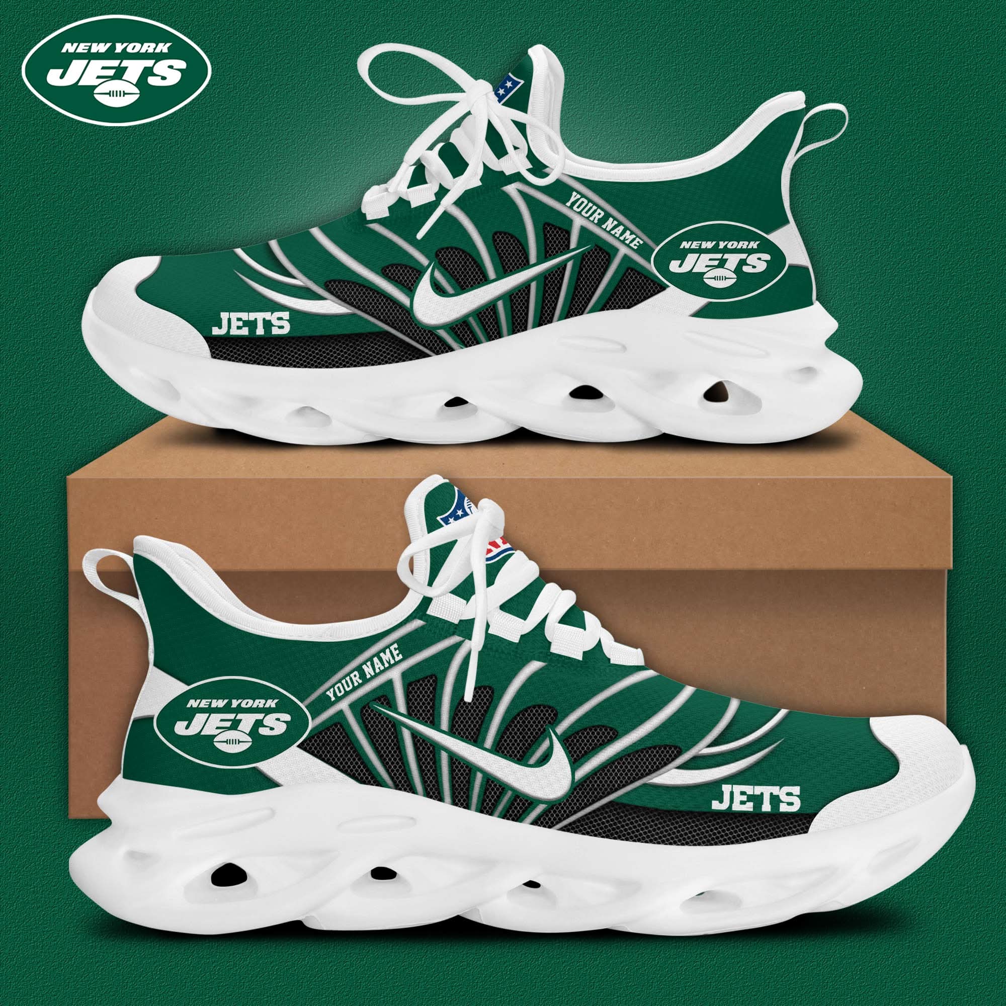 new york jets customized premium max soul shoes 7544 qf5h4