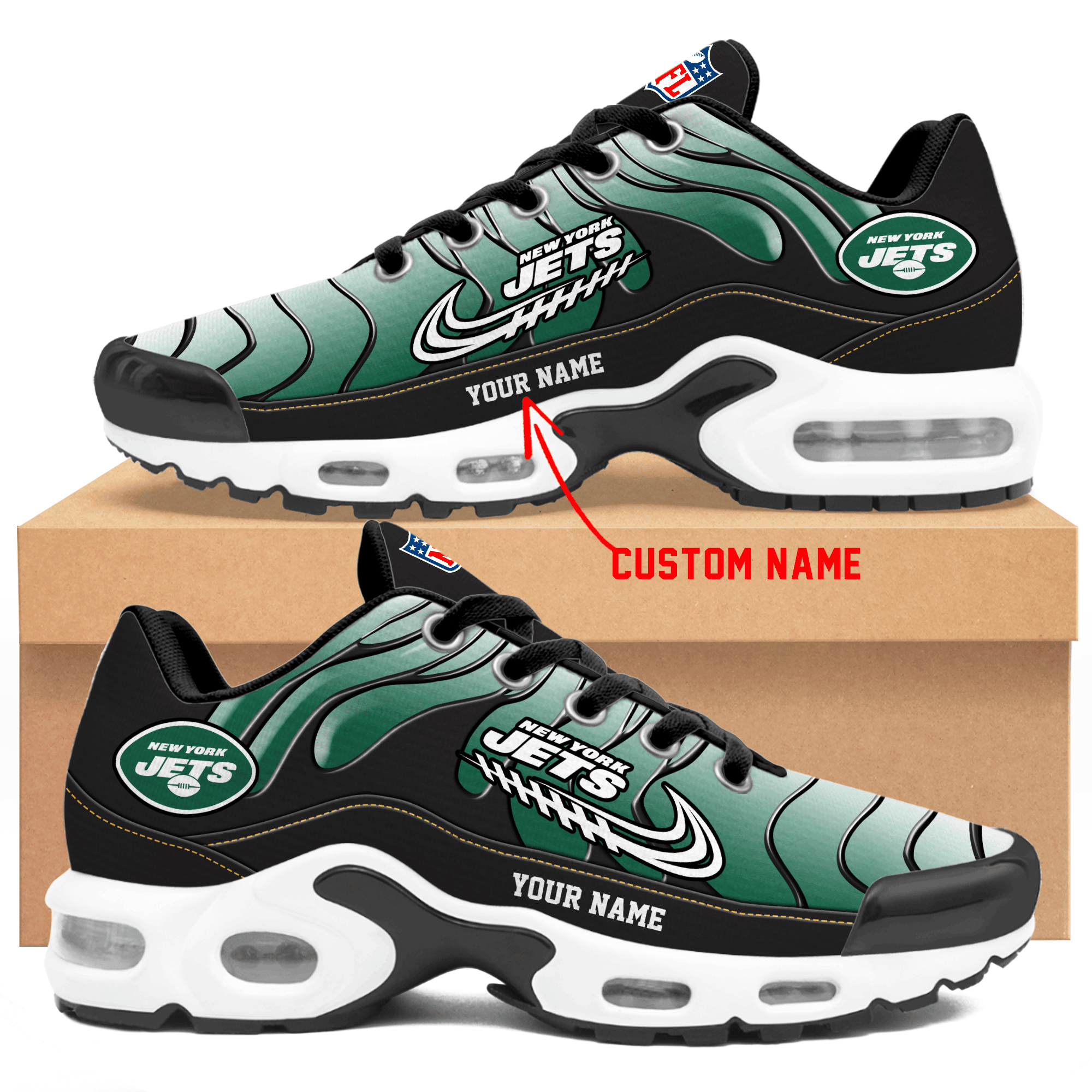 new york jets personalized air max shoes td 2156
