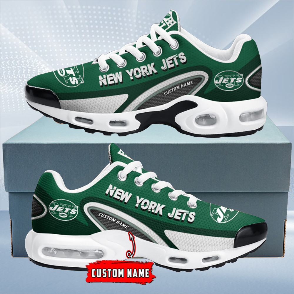 new york jets personalized name team logo mix colors oval line tn air max shoes air cushion sneakers 7126 2pyff